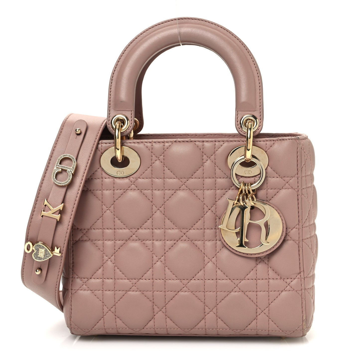 Lambskin Cannage Small My ABCDior Lady Dior Blush