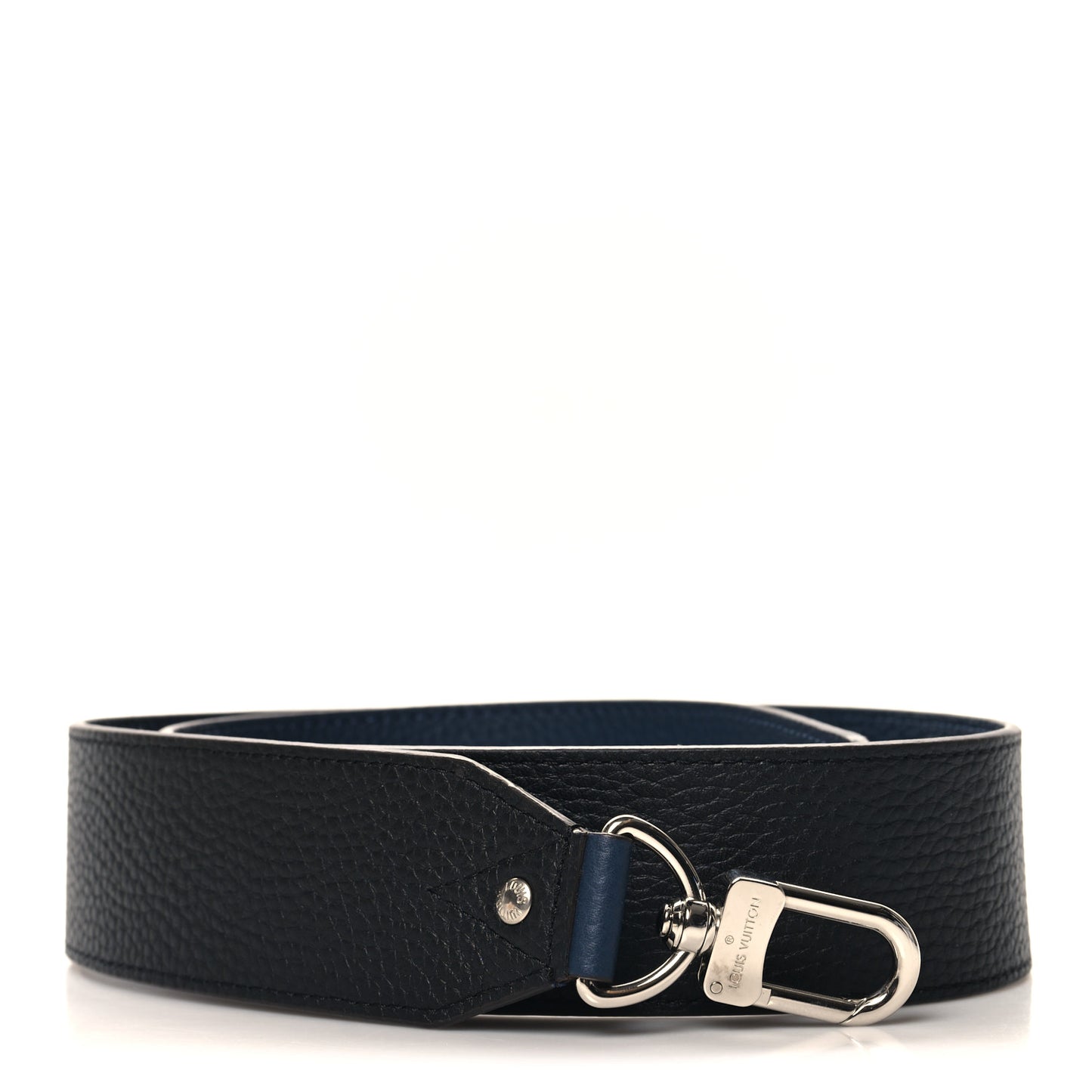 Taurillon Bandouliere Shoulder Strap Navy Black