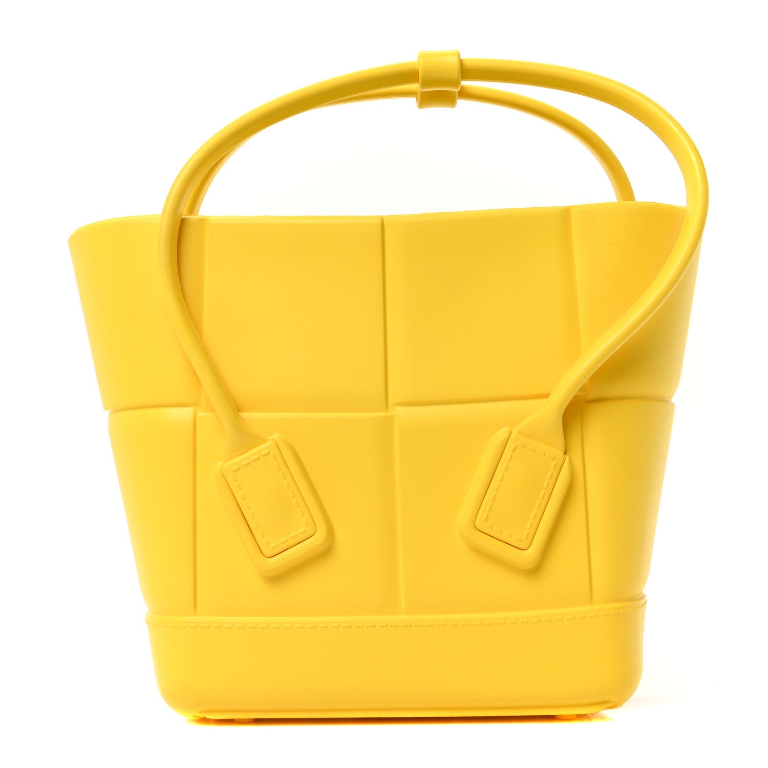 Bottega Veneta Rubber Maxi Intrecciato Mini Arco Buttercup 1776004