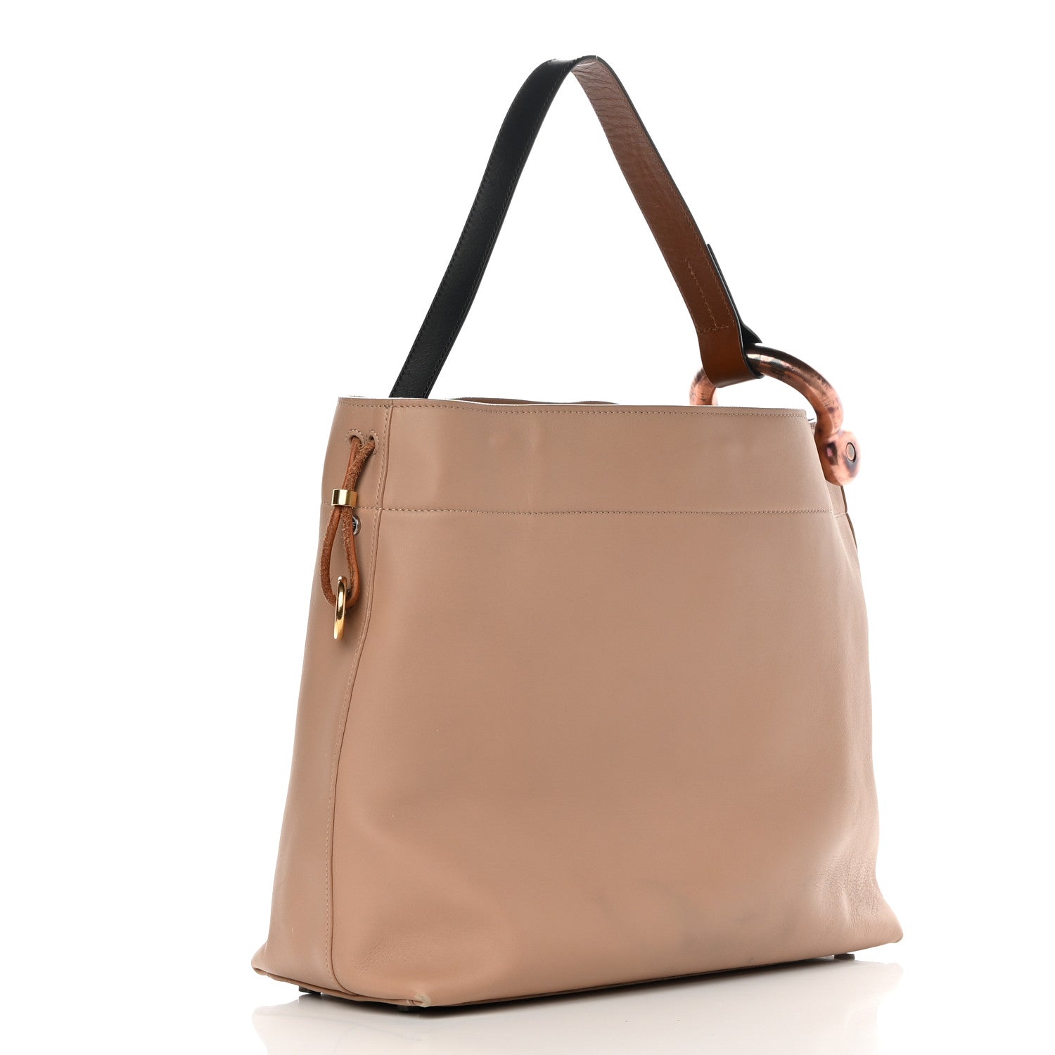 Tom Ford Calfskin Fisherman Hook Drawstring Hobo Bag Blush Nude 3 of 17
