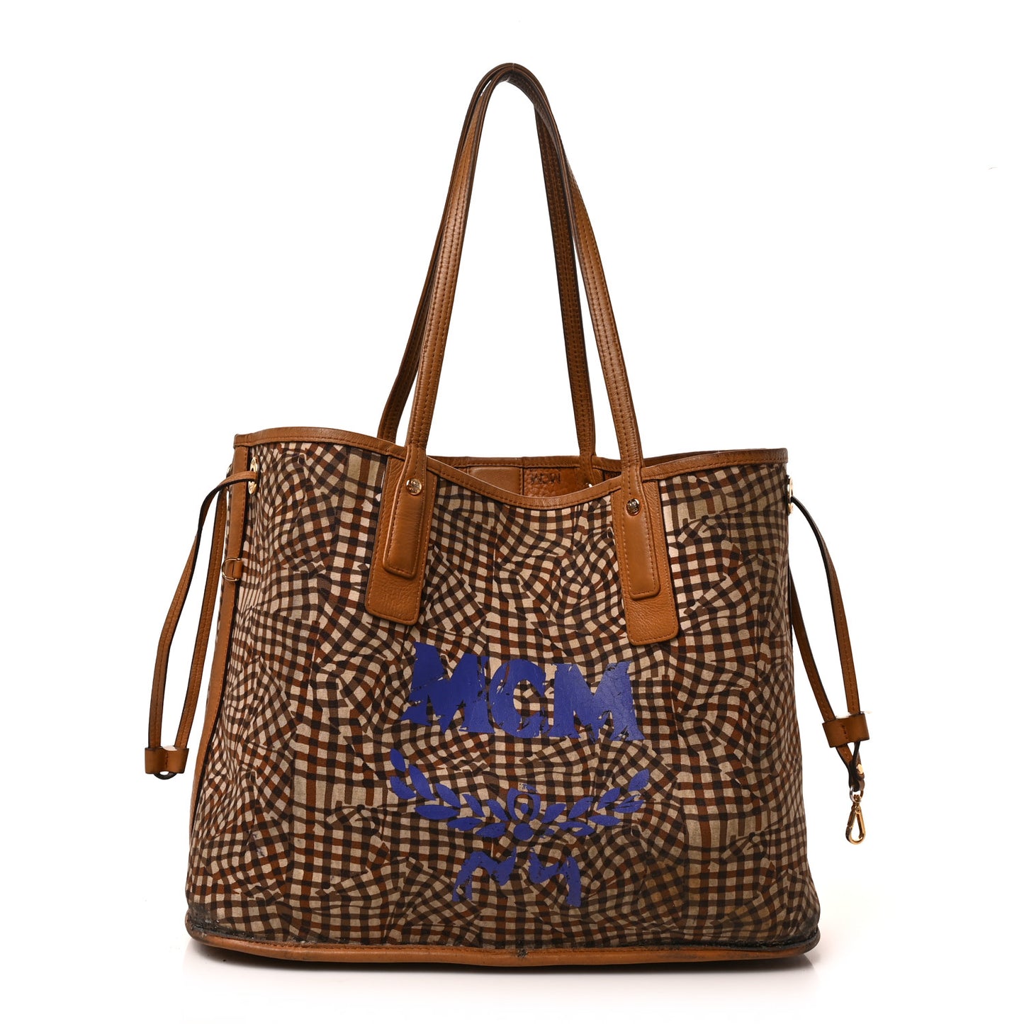 Visetos Large Liz Reversible Shopper Tote Cognac