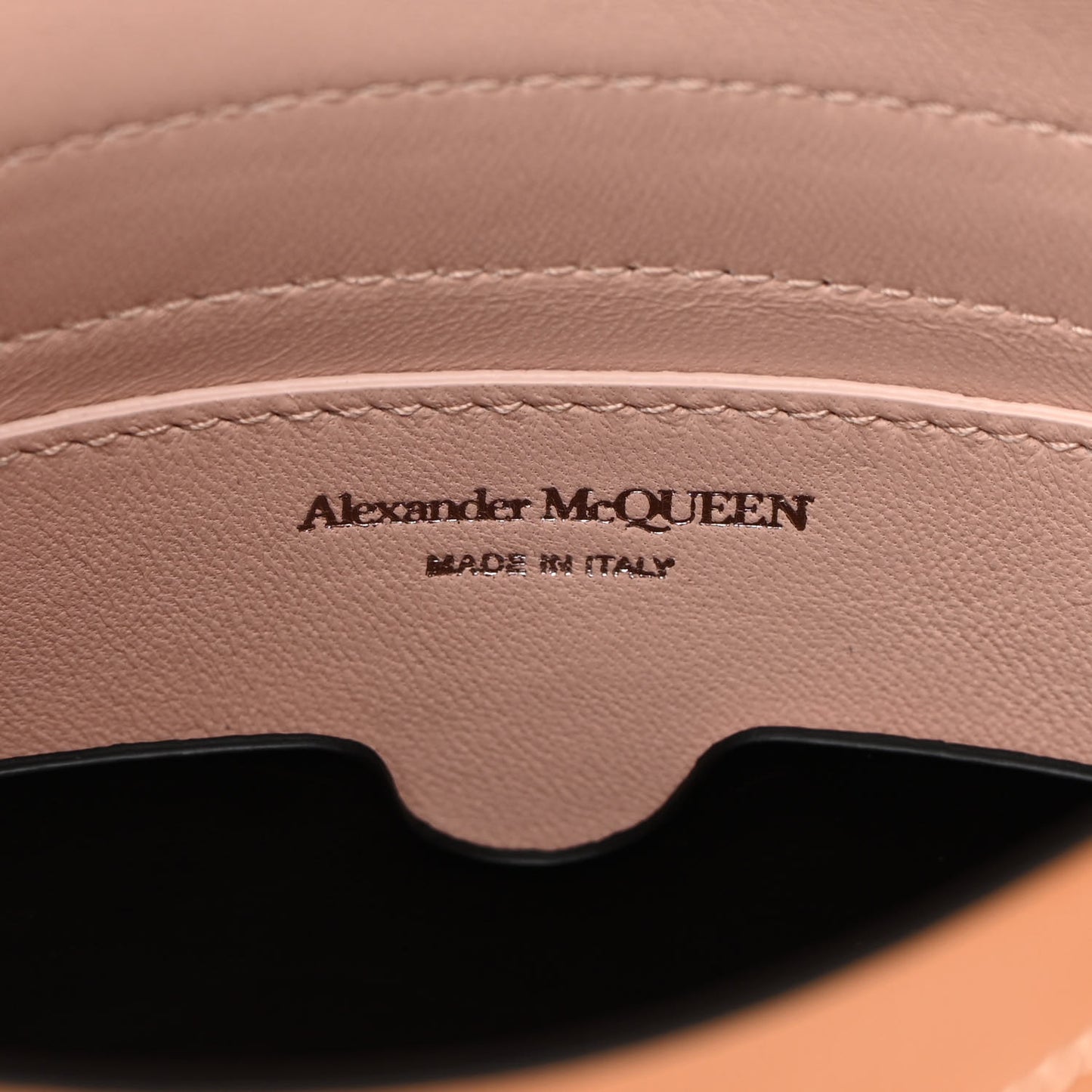 Calfskin The Curve Small Shoulder Bag Tan