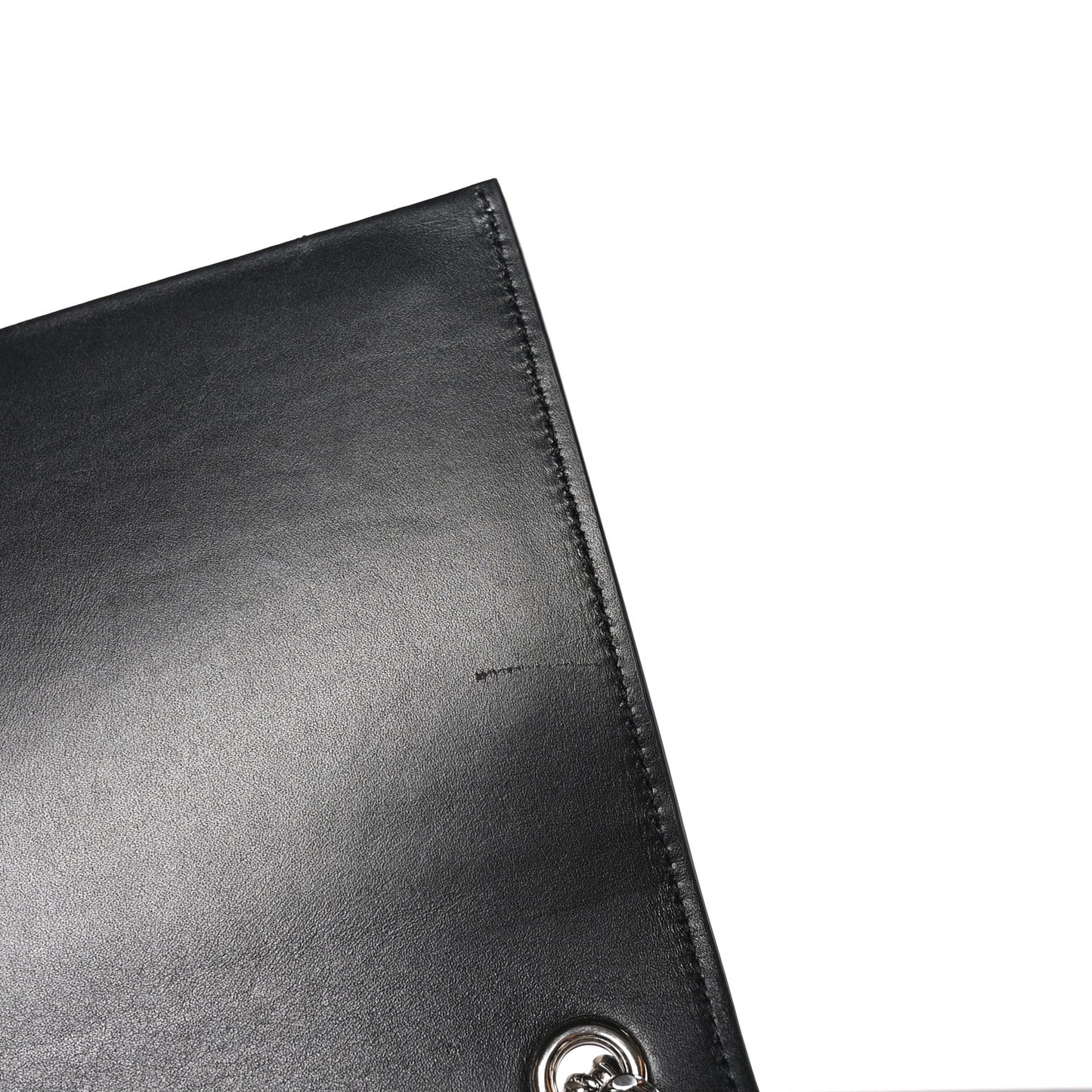 Smooth Calfskin Medium Classic Monogram Kate Tassel Satchel Black