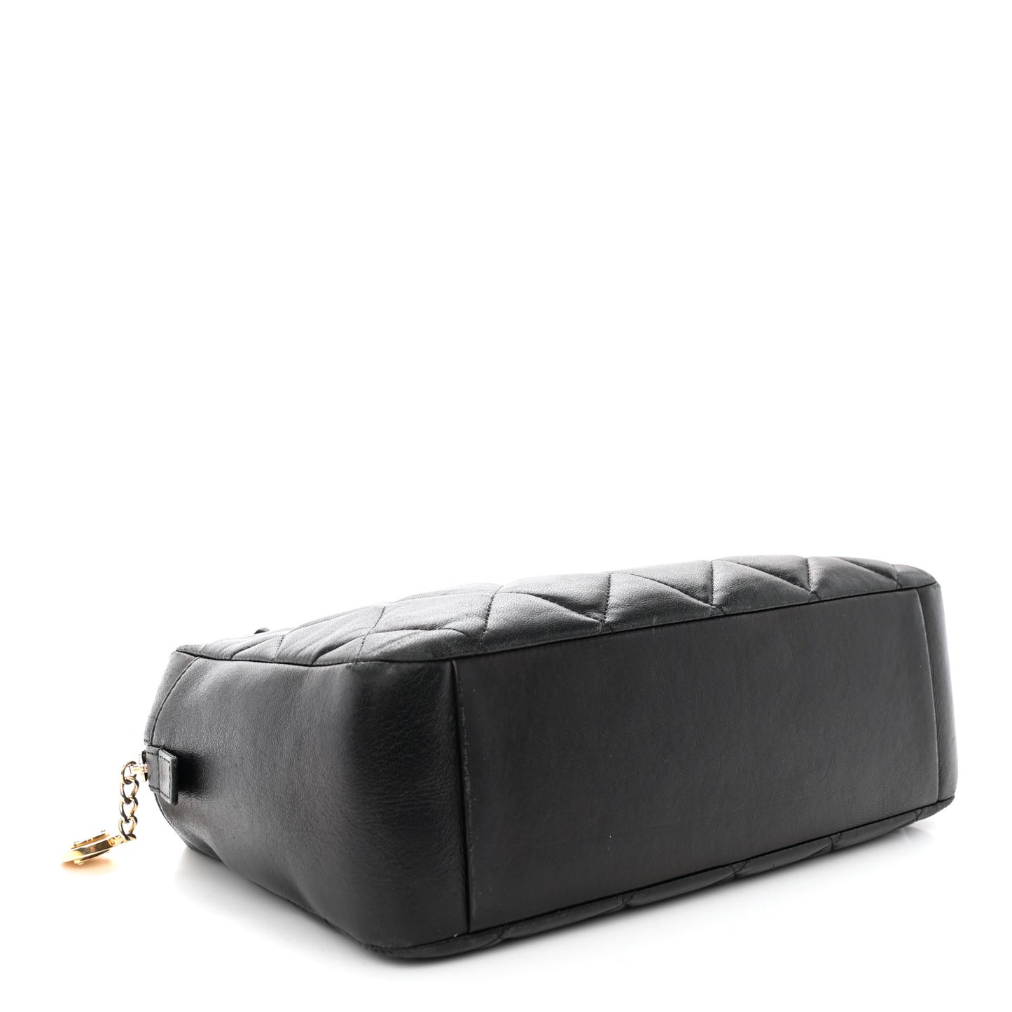 Calfskin Quilted Small Ballerine Camera Case Black