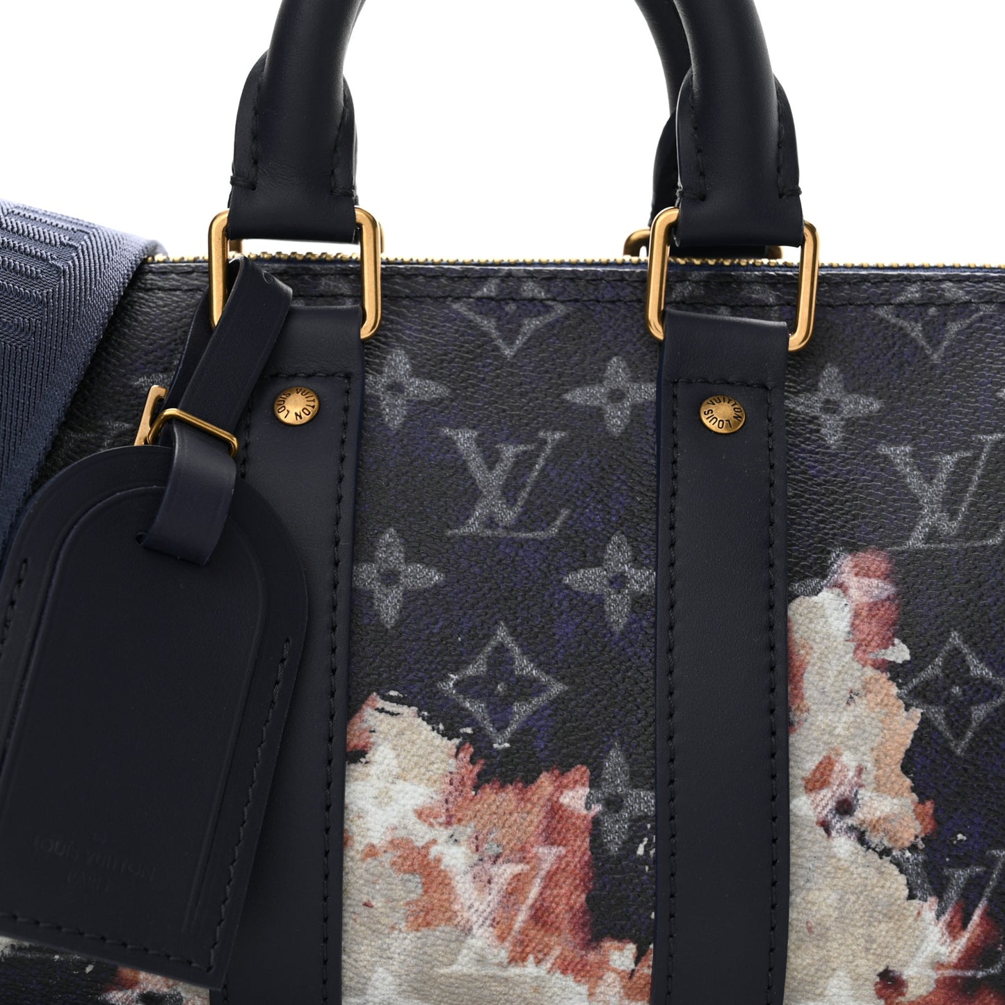Monogram Bleach Keepall Bandouliere 25 Ink Blue