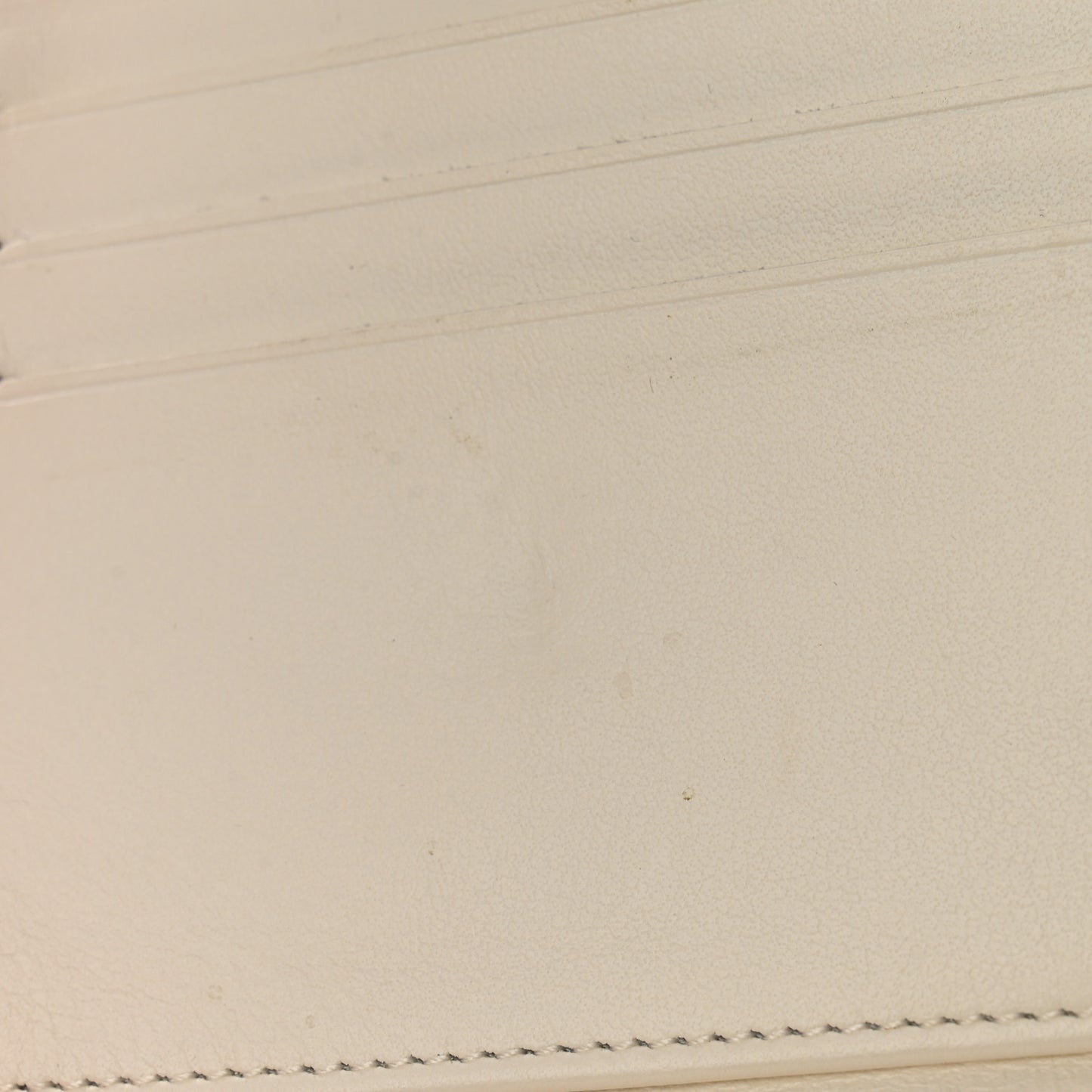 Caviar Quilted Compact Flap Wallet White
