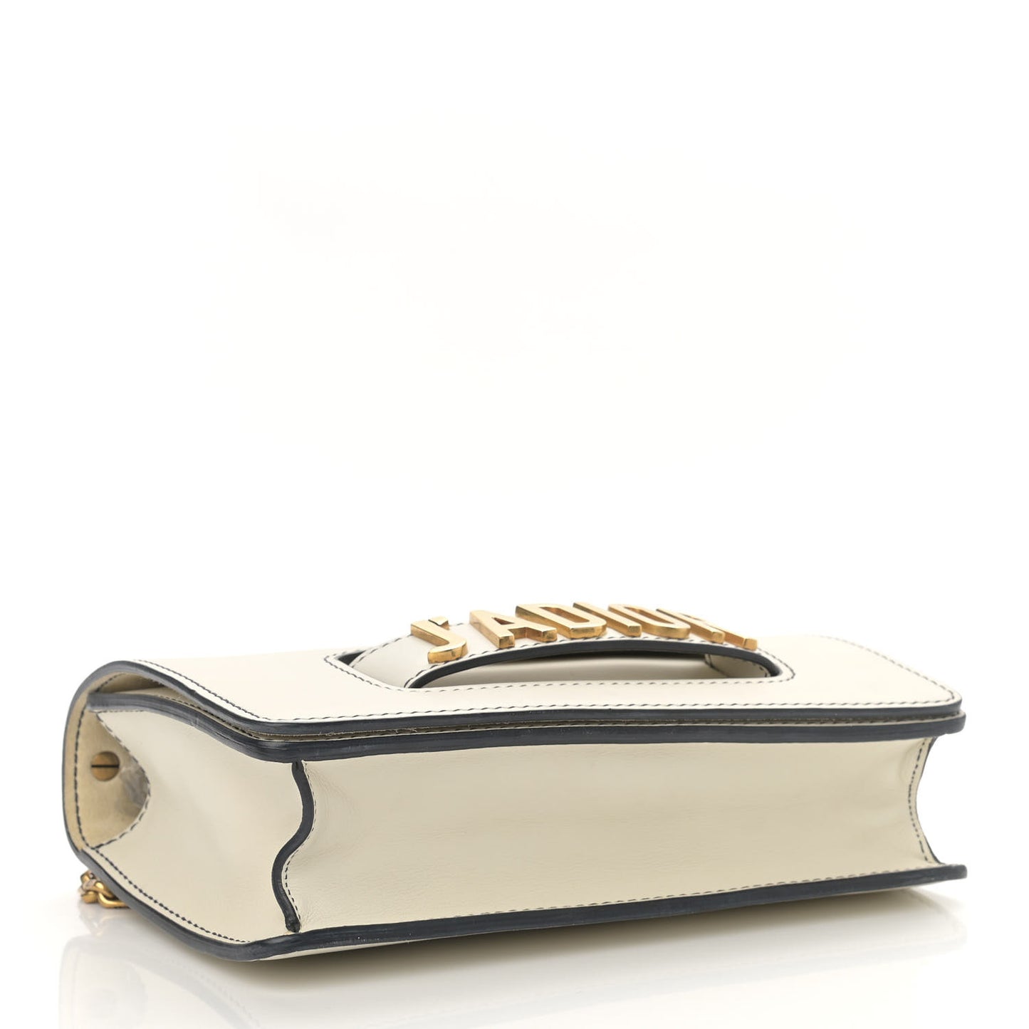 Calfskin J'Adior Chain Flap Bag Off White