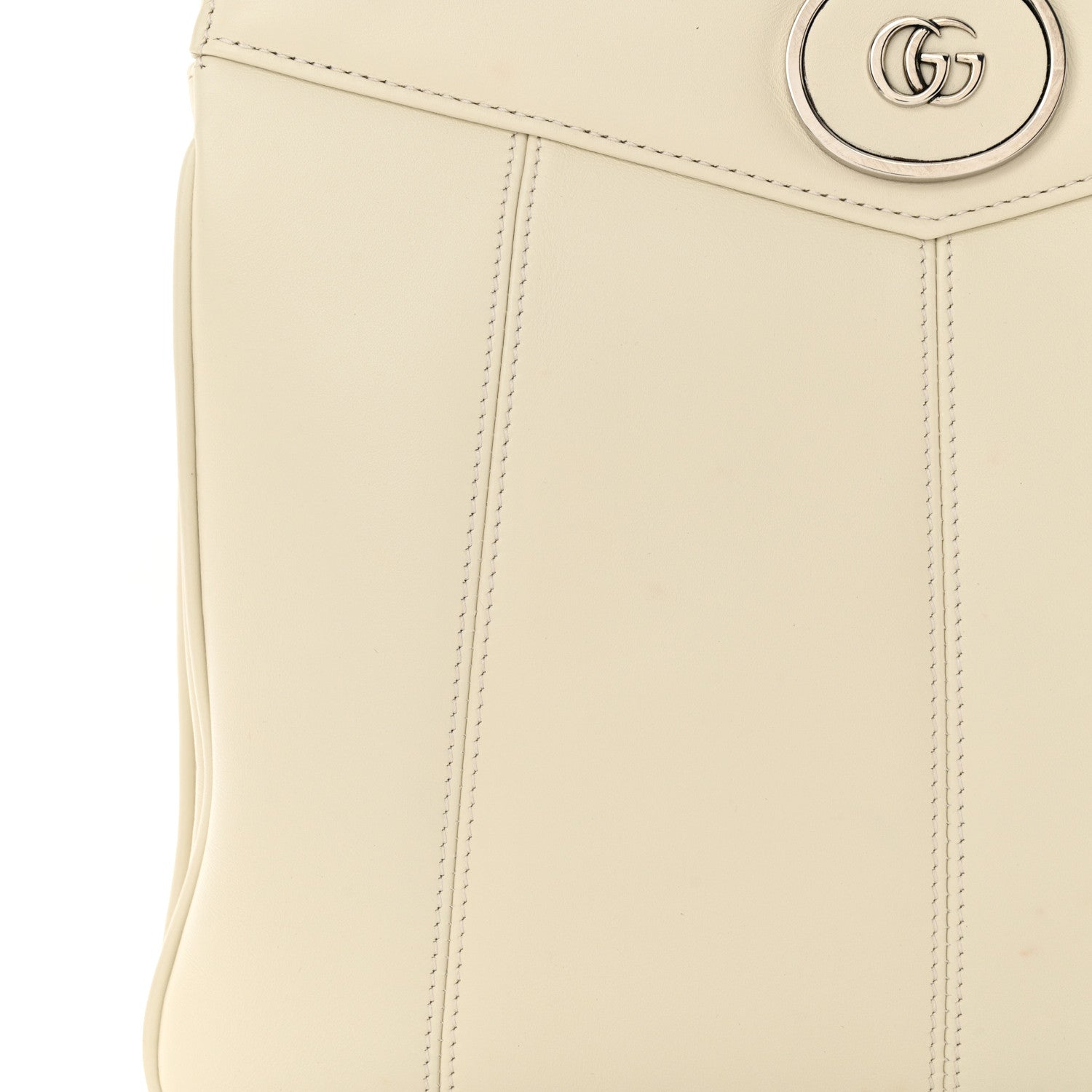 Gucci Senna Calfskin Petite GG Tote Bag Mystic White 13 of 17