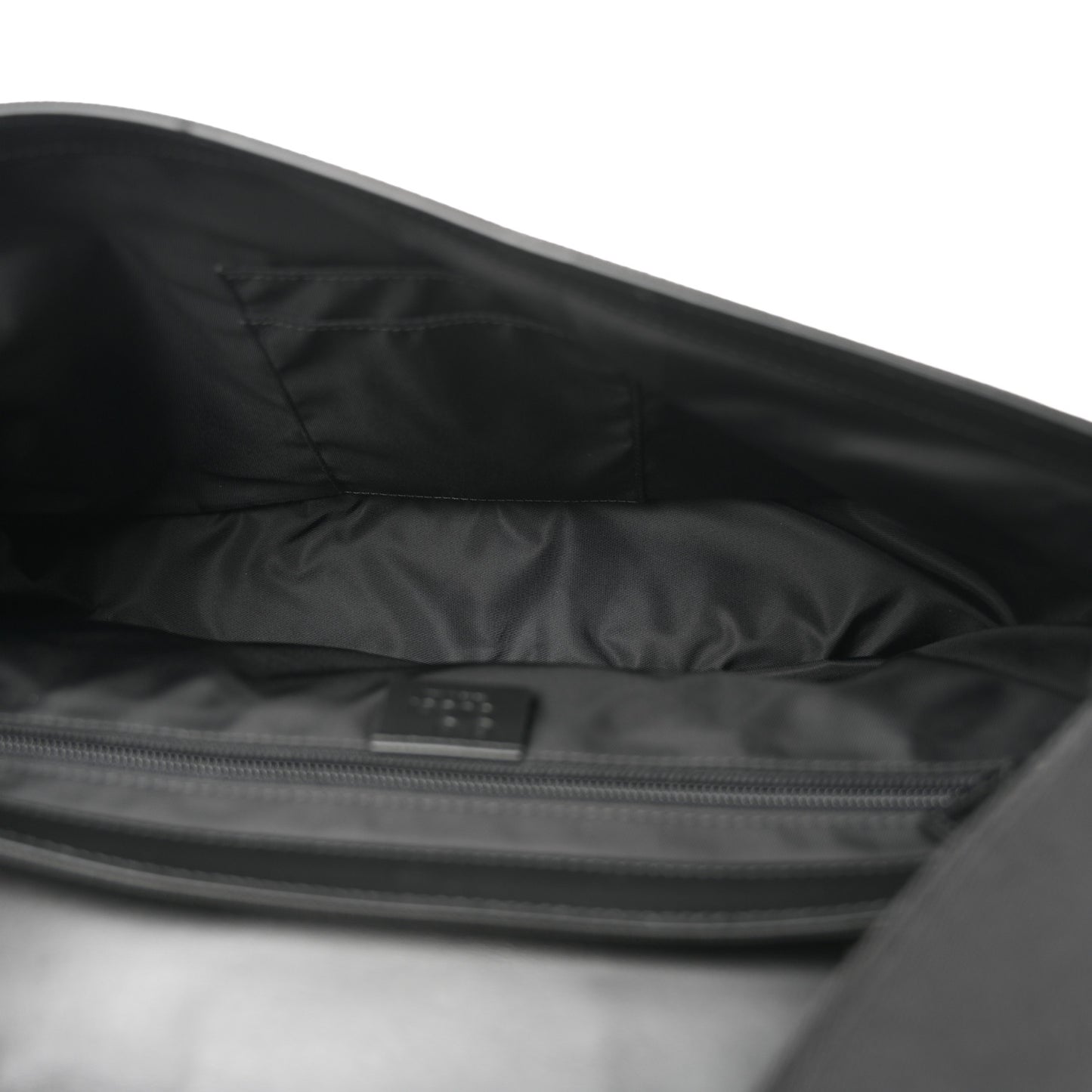 Techno Canvas Web Flap Messenger Bag Black