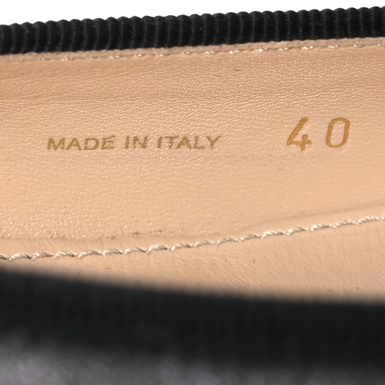 Prada Nappa Vernice Cap Toe Logo Bow Ballerina Flats 40 Black 9 of 14