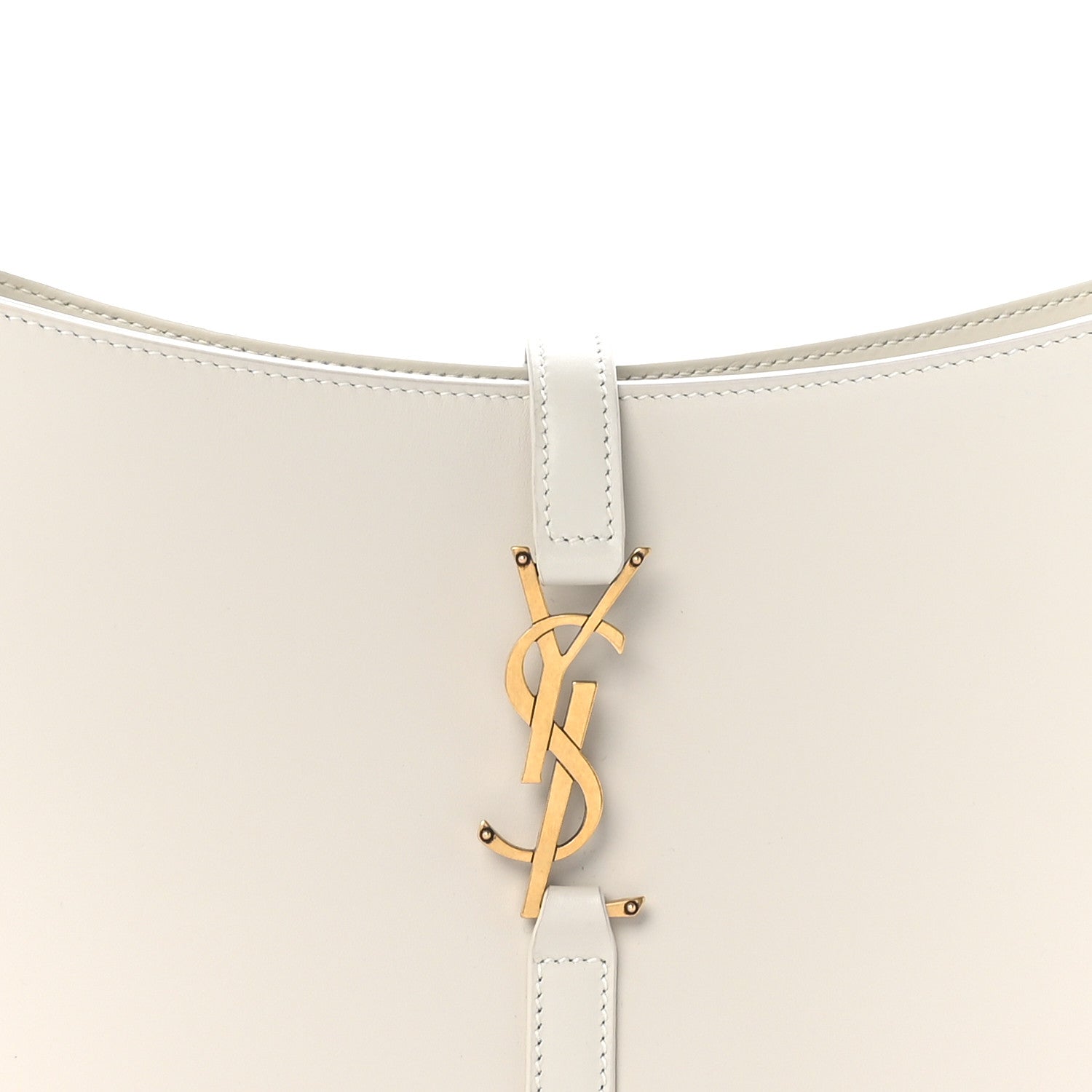 Saint Laurent Smooth Calfskin Le 5 A 7 Hobo Blanc Vintage 5 of 11