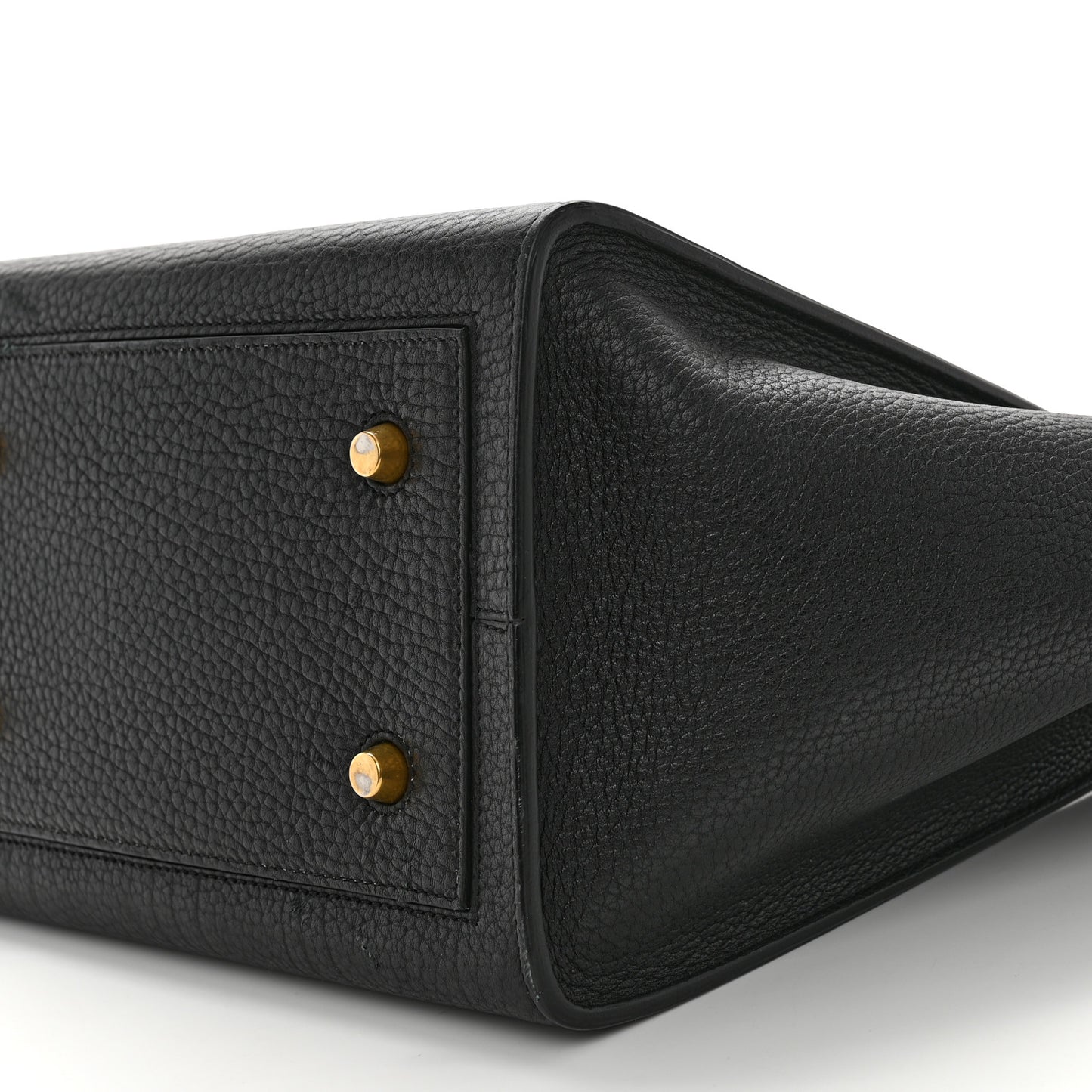 Crisped Calfskin Mini Tie Knot Tote Black