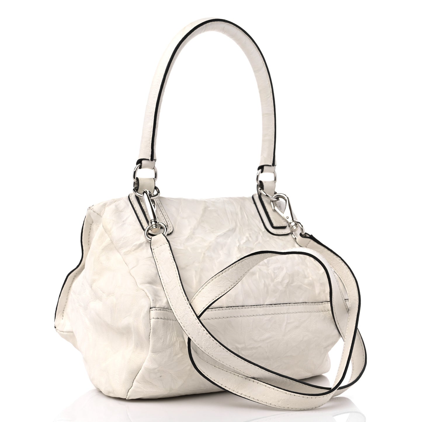 Tumbled Sheepskin Small Pandora Ivory