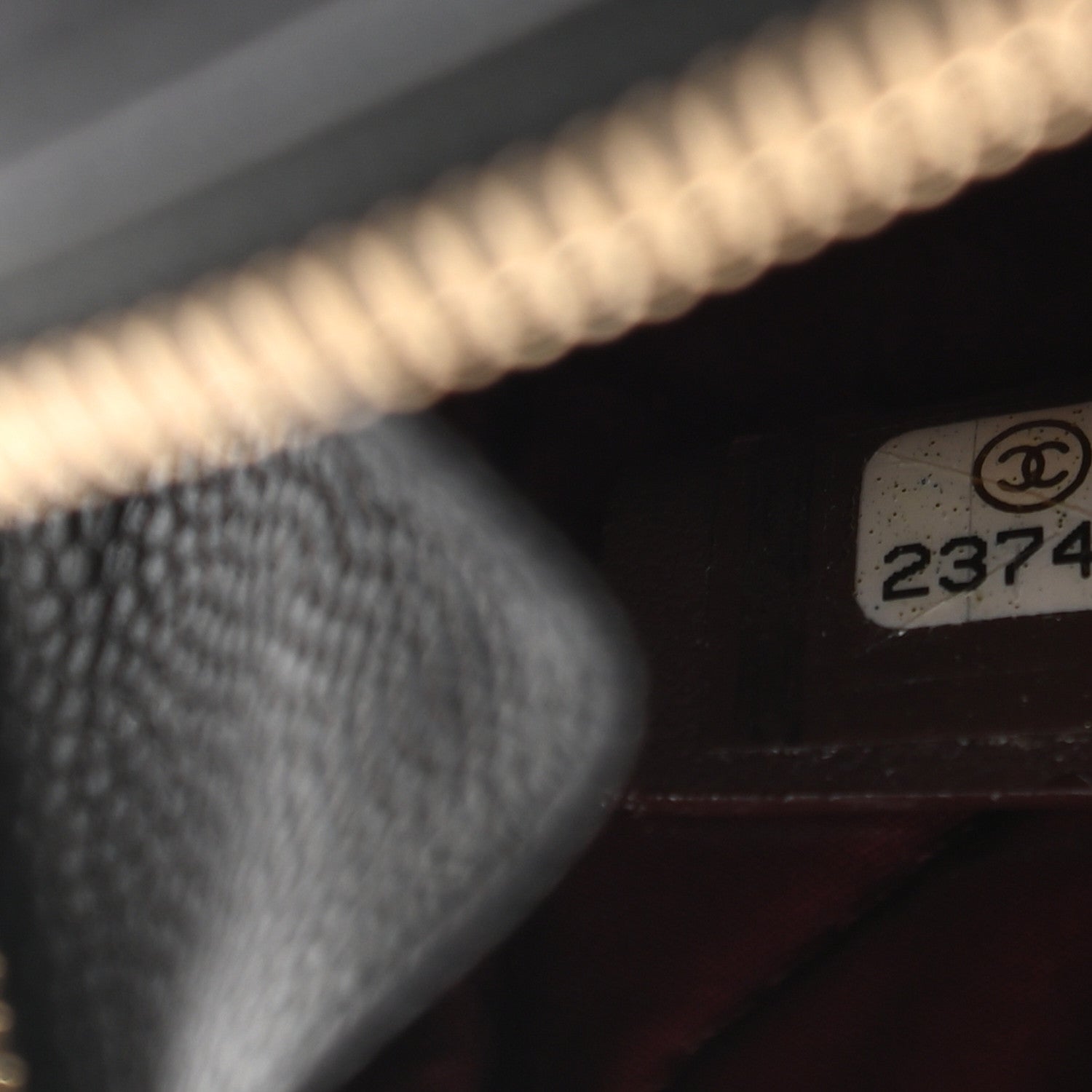 Chanel Caviar Quilted Small Curvy Pouch Cosmetic Case Black 7 of 7