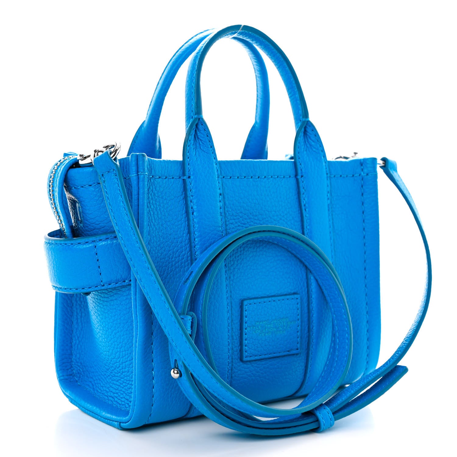 Marc Jacobs Grained Calfskin Micro The Tote Bag Scuba Pool 3 of 9