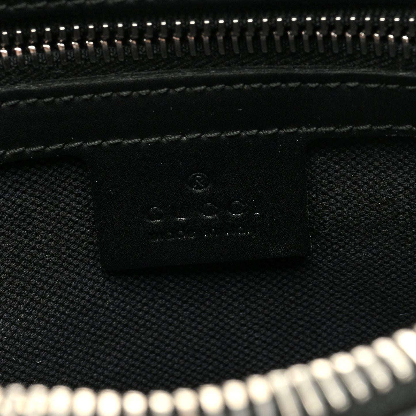 Soft GG Supreme Monogram Web Belt Bag Black Grey