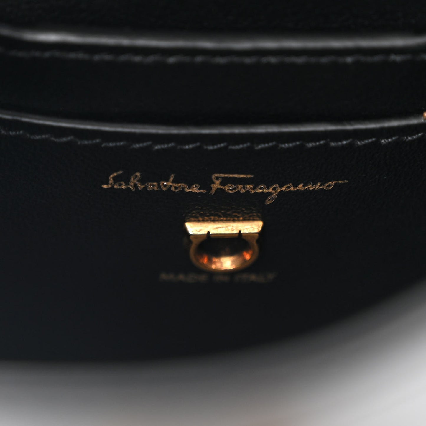 Calfskin Small Trifolio Bucket Shoulder Bag Black