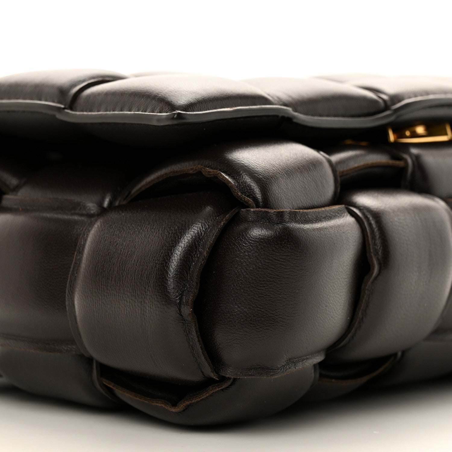 Bottega Veneta Nappa Maxi Intreccio Padded Cassette Crossbody Bag Fondente 9 of 10
