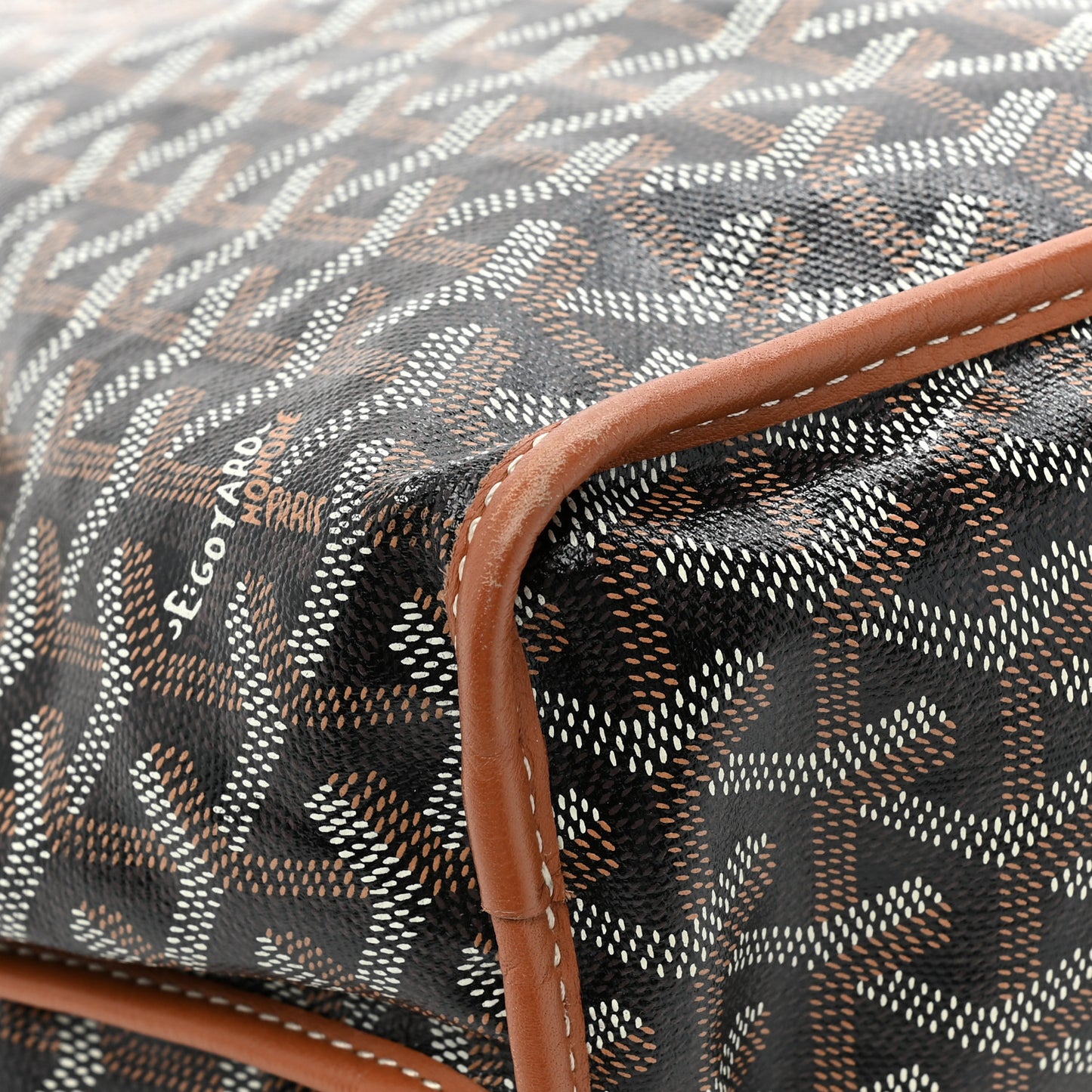 Goyardine Reversible Anjou PM Black Gold