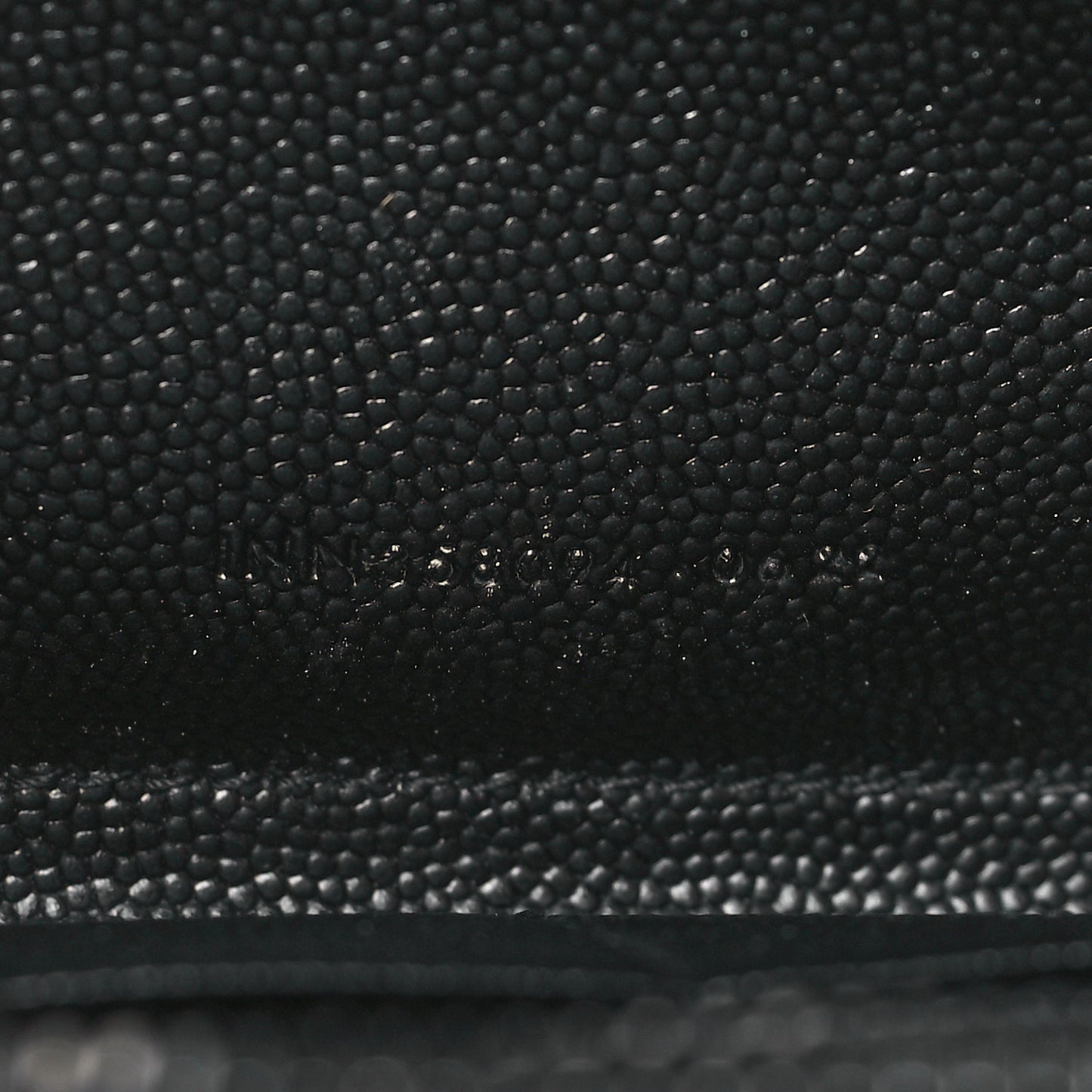 Grain De Poudre Matelasse Chevron Monogram Monochrome Zip Around Wallet Black