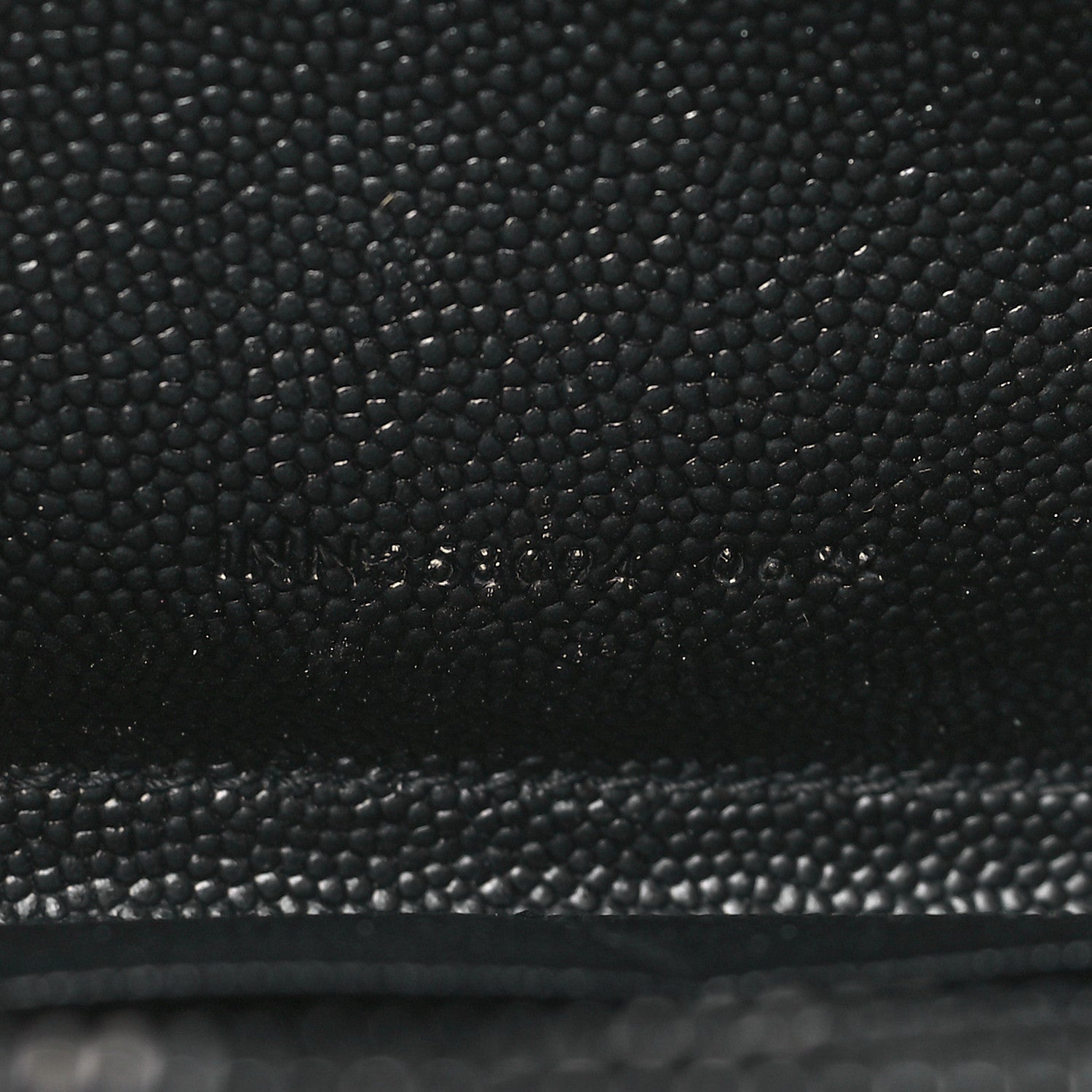 Saint Laurent Grain De Poudre Matelasse Chevron Monogram Monochrome Zip Around Wallet Black 7 of 8