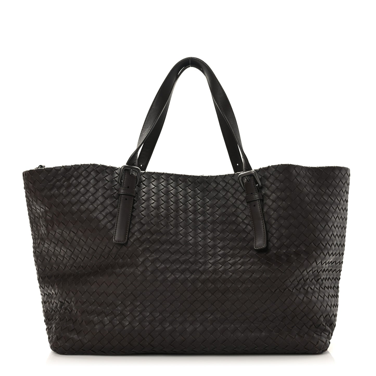 Nappa Intrecciato Large Seamless Tote Ebano