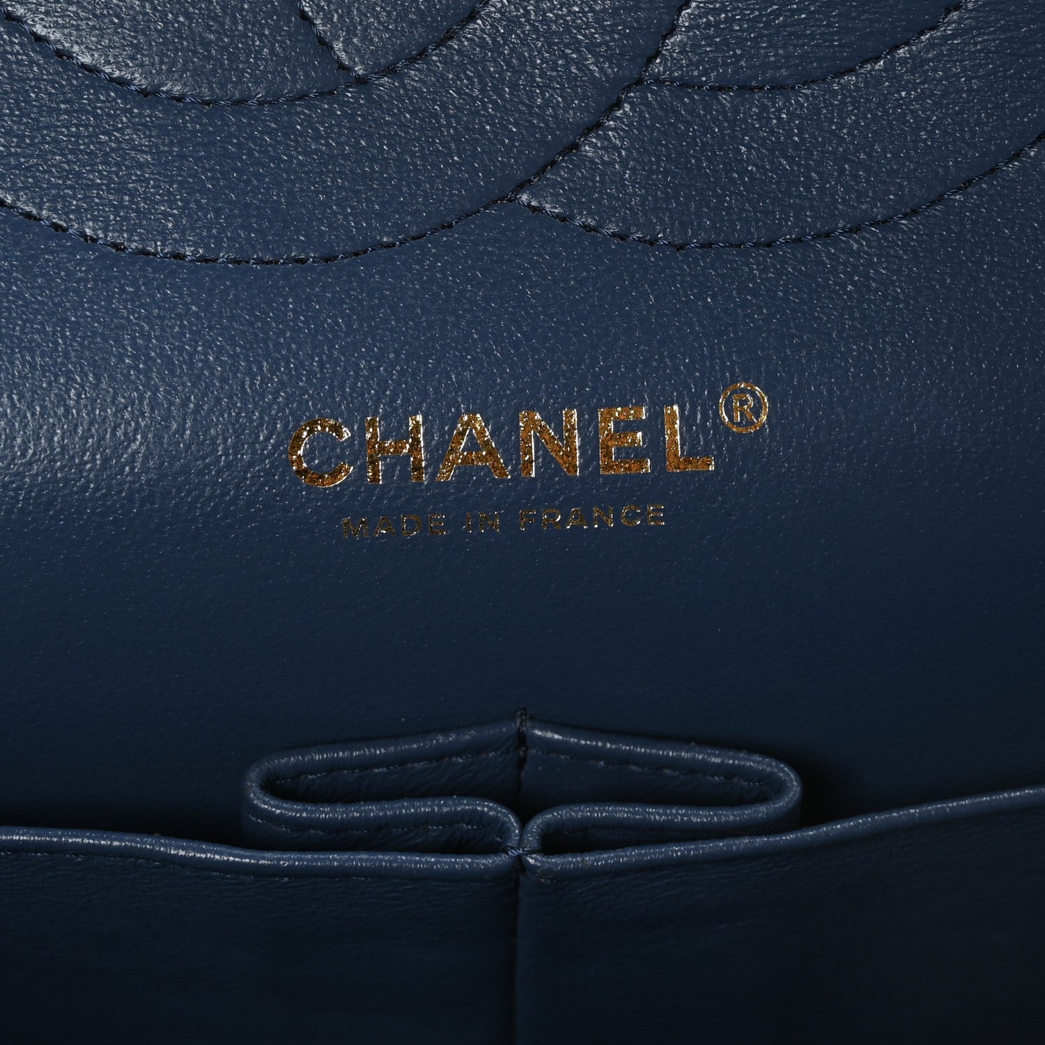 Chanel Caviar Quilted Jumbo Double Flap Navy Blue 5 of 8