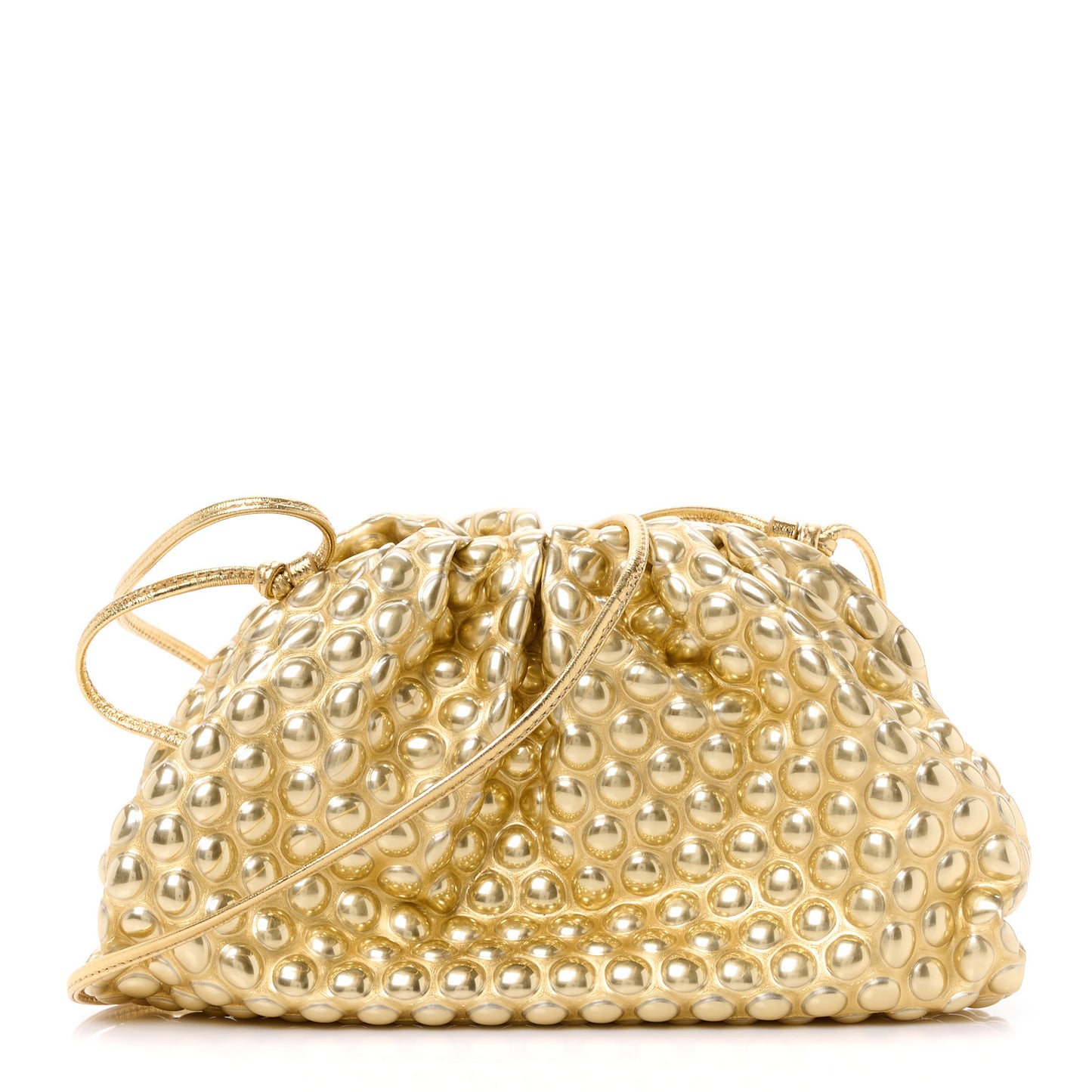 Metallic Fabric Bubble Wrap The Mini Pouch Gold