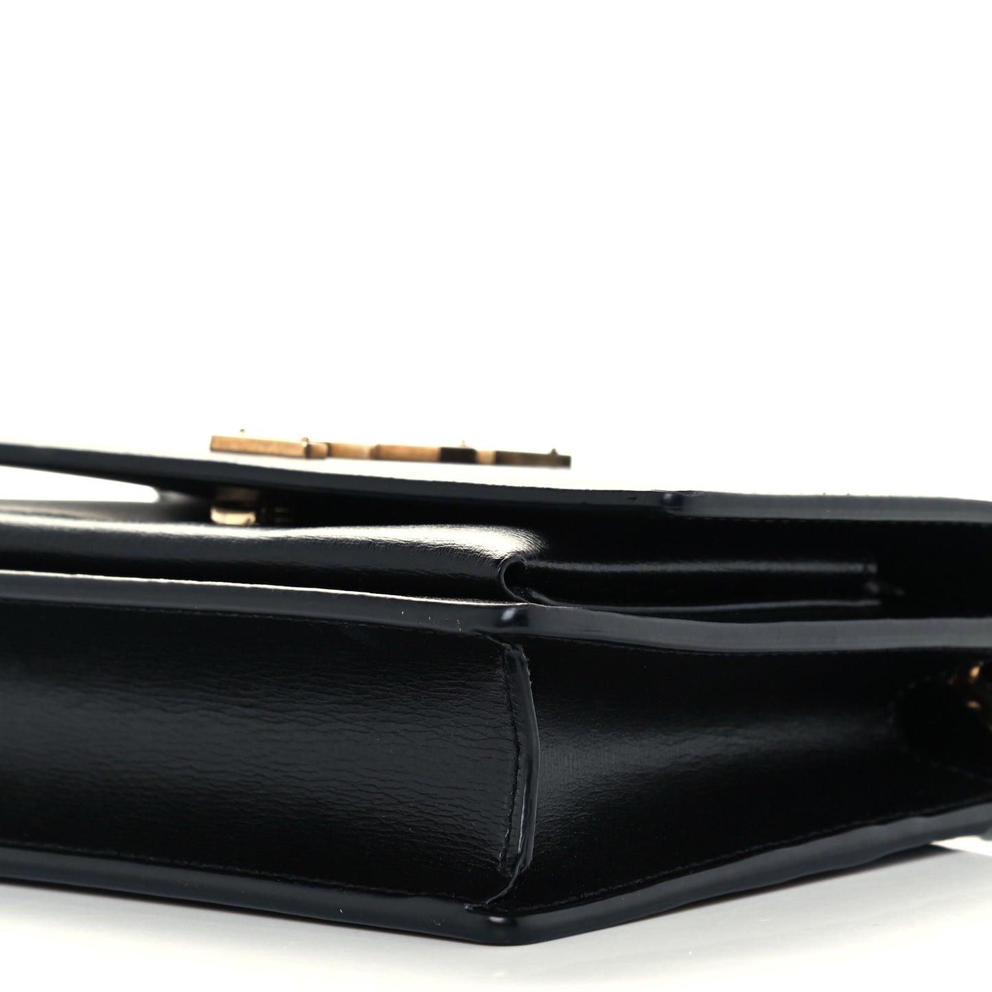 Calfskin Monogram Sunset Chain Wallet Black