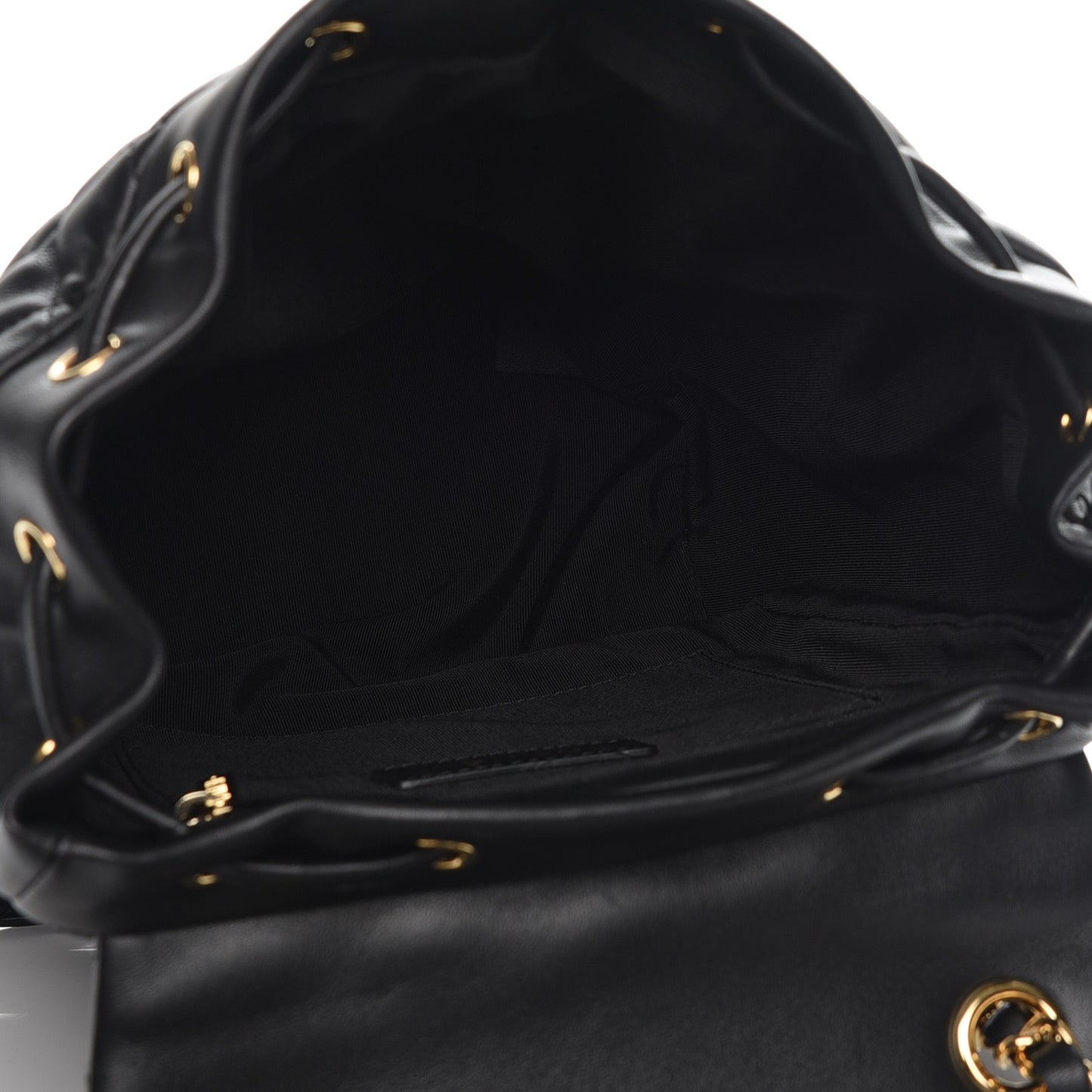 Lambskin Quilted Small Urban Spirit Backpack Black