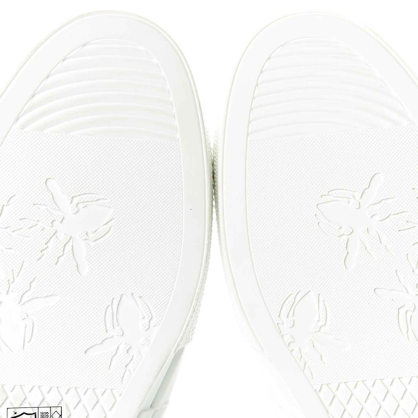 Canvas Leopard Print Mens B23 High Top Sneakers 43 White