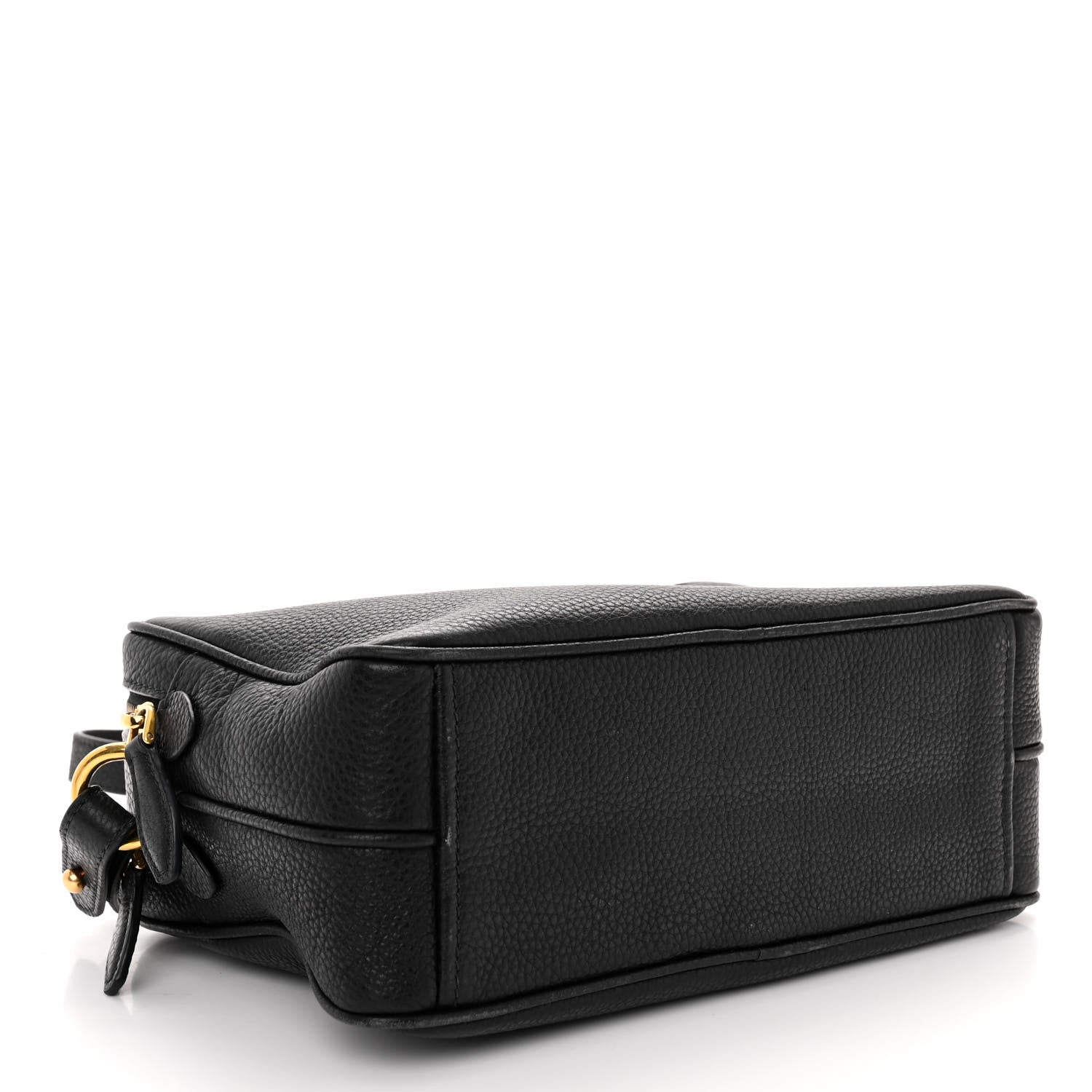 Prada Vitello Daino Medium Double Zip Shoulder Bag Black 4 of 12