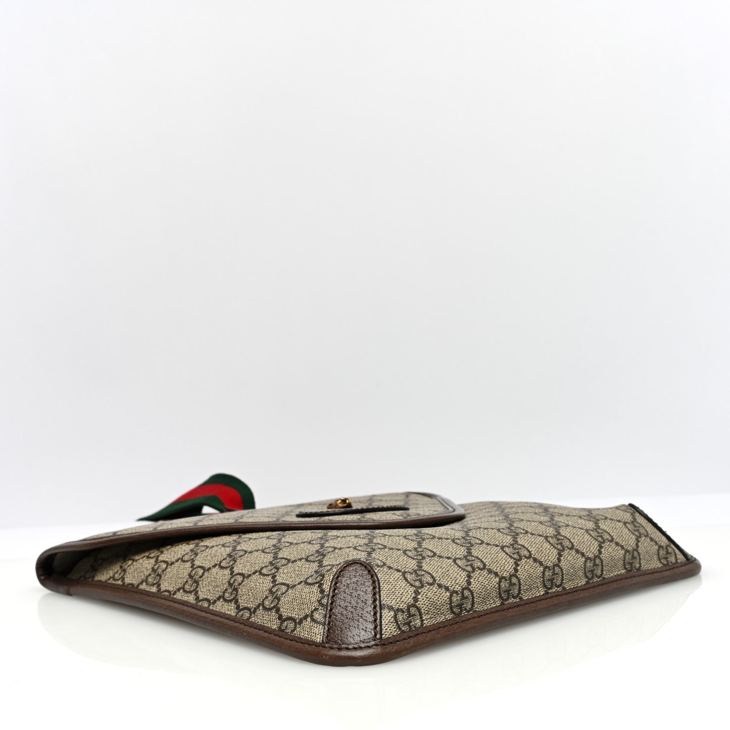 GG Supreme Monogram Web Medium Neo Vintage Flap Messenger Bag Beige New Acero