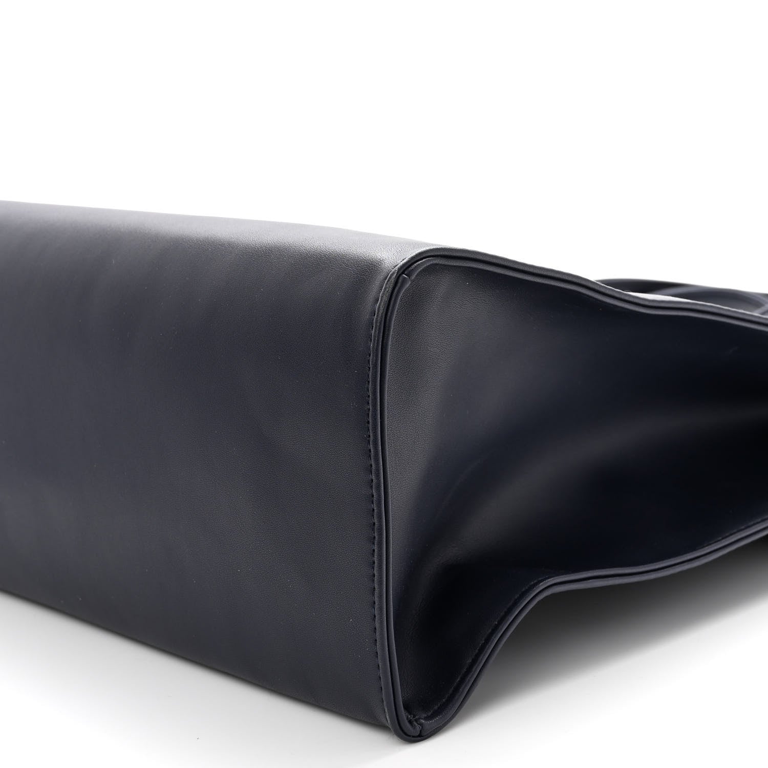 Telfar Vegan Leather Medium Shopping Bag Navy 9 of 9