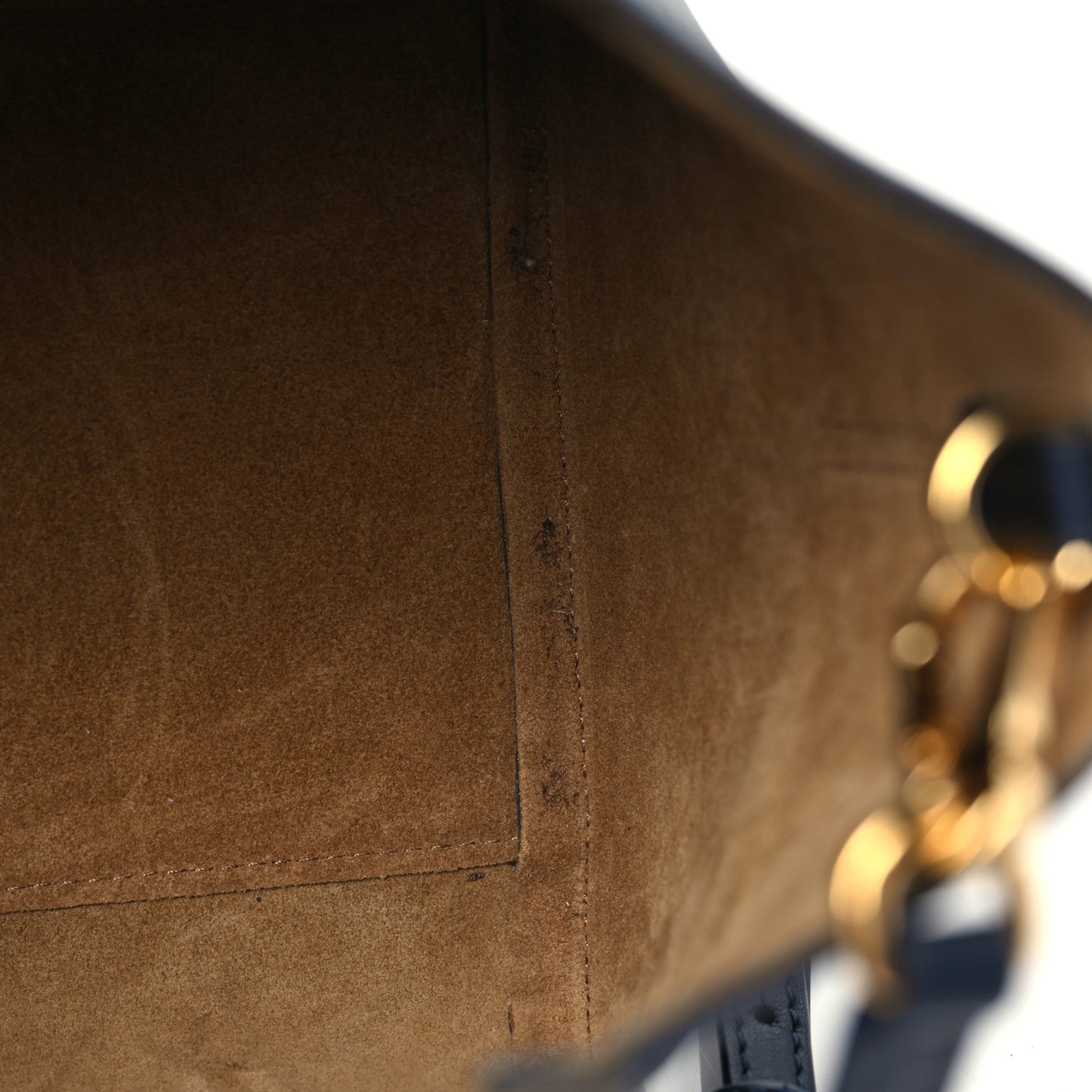 Calfskin Small Hammock Nugget Shoulder Bag Navy