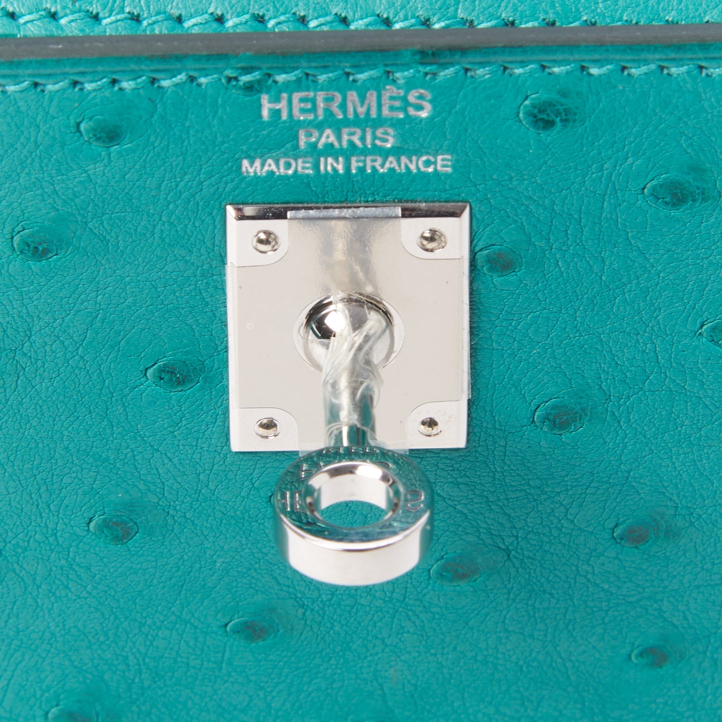 Ostrich Kelly Sellier 25 Vert Verone