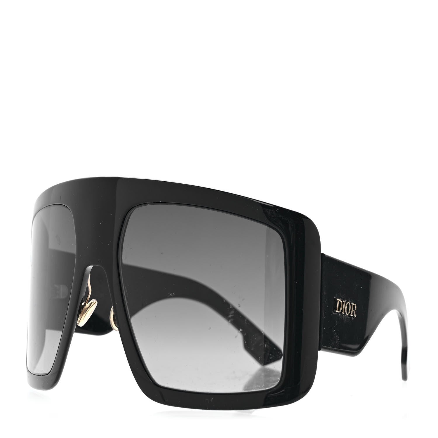 Christian Dior Acetate DiorSo Light 1 Shield Sunglasses Black