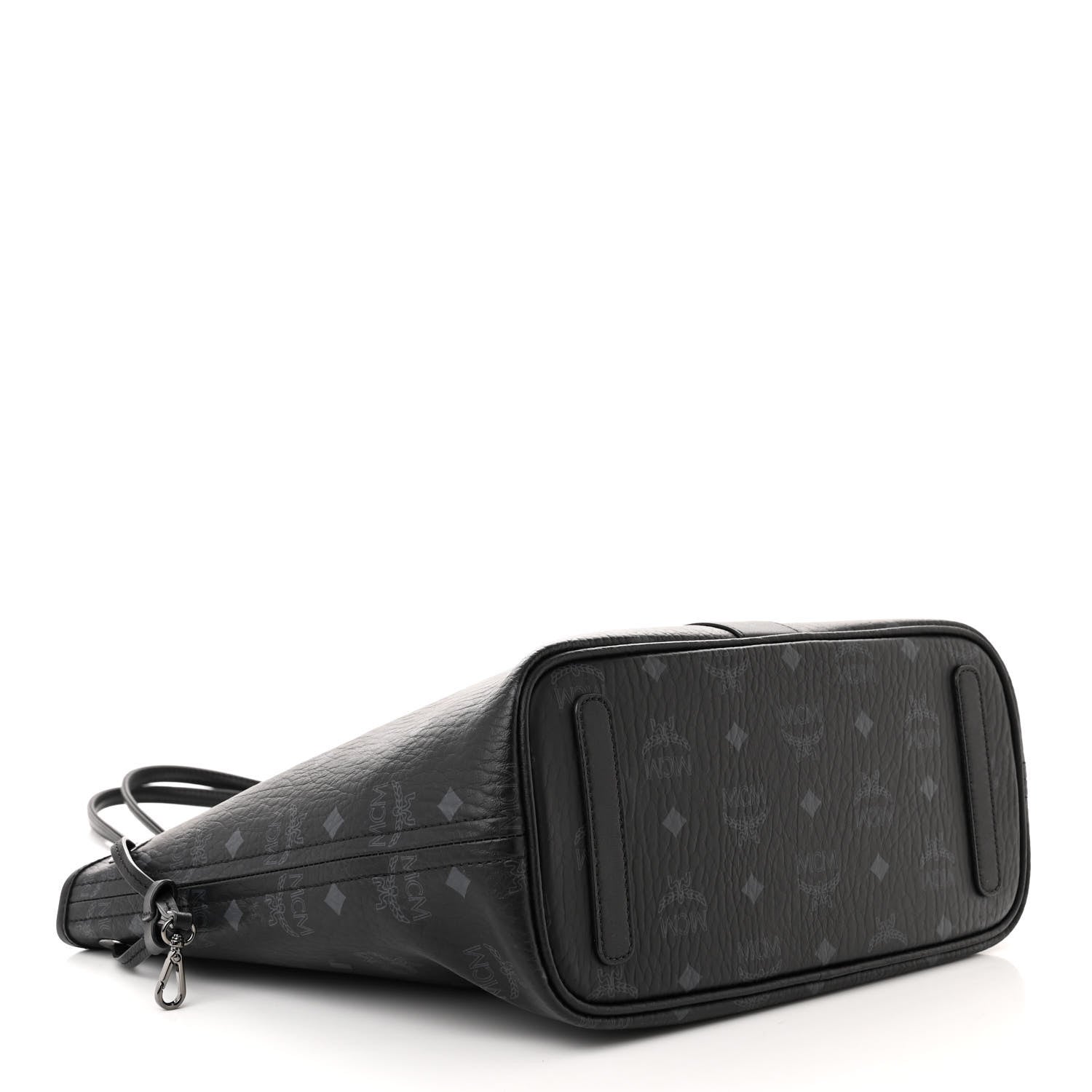 MCM Visetos Small Liz Reversible Shopper Tote Black 7 of 19