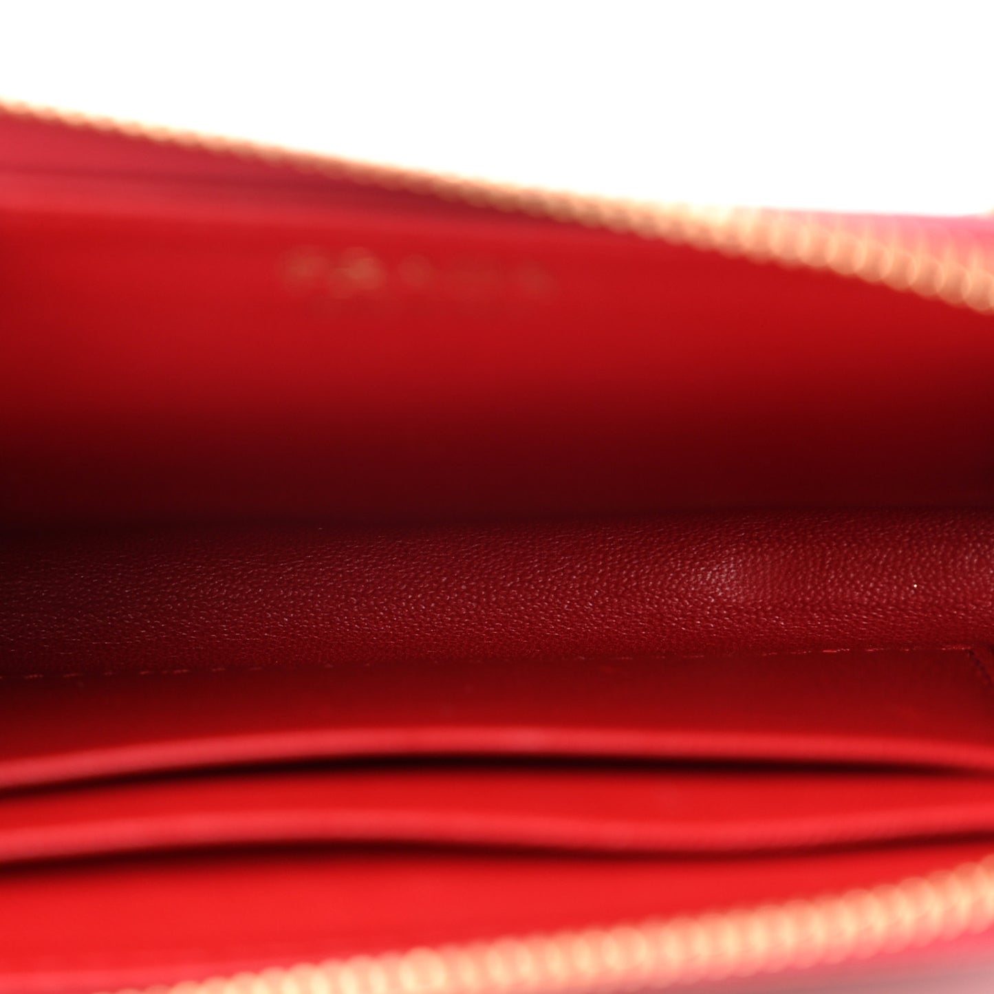 Saffiano Metal Zip Around Keychain Fuoco