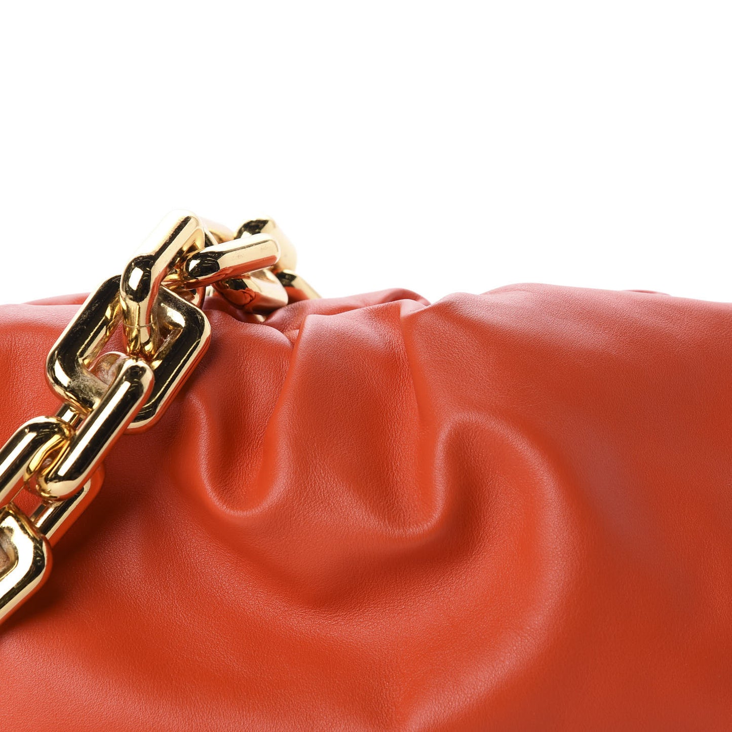 Calfskin The Pouch Chain Orange