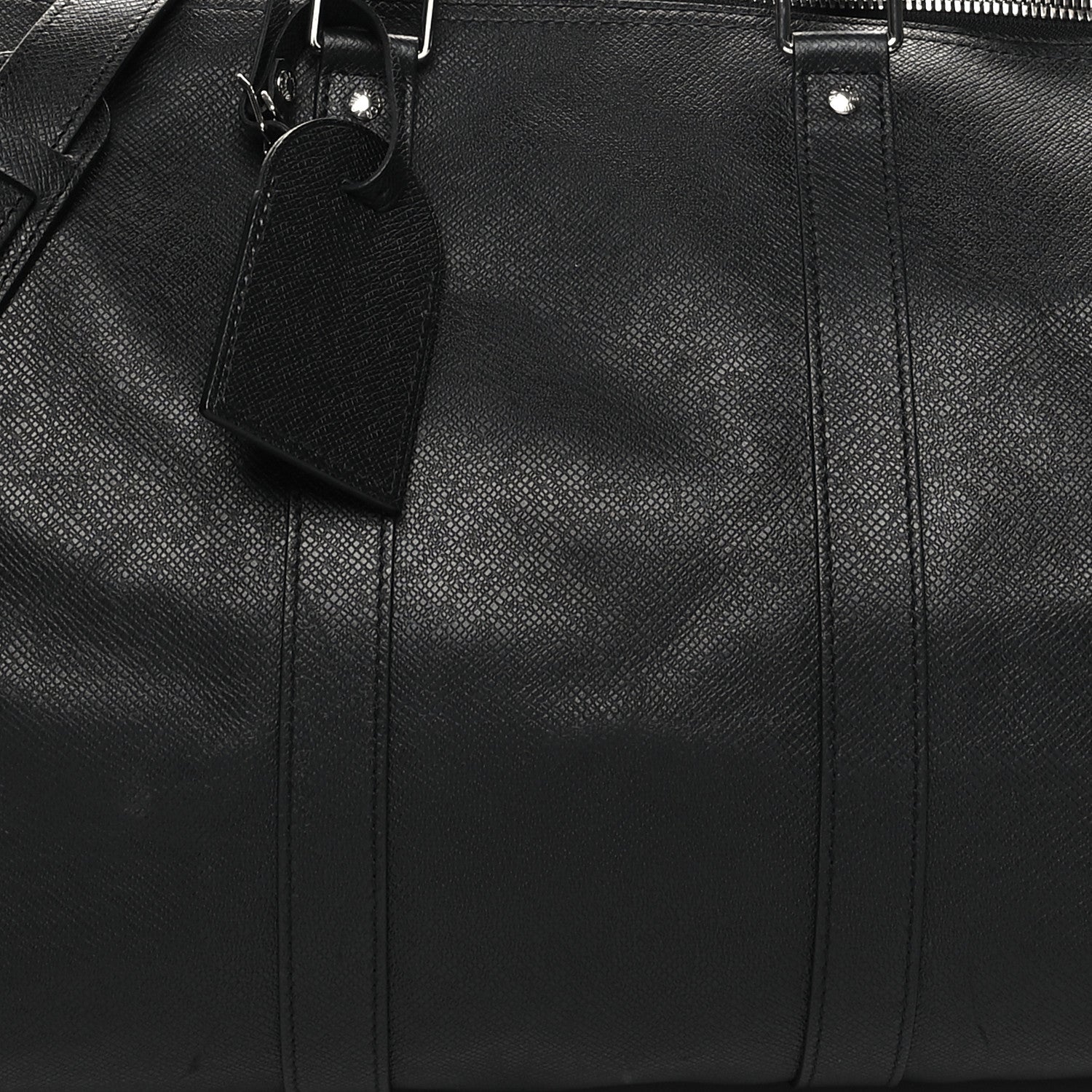 Louis Vuitton Taiga Keepall Bandouliere 45 Black 6 of 11