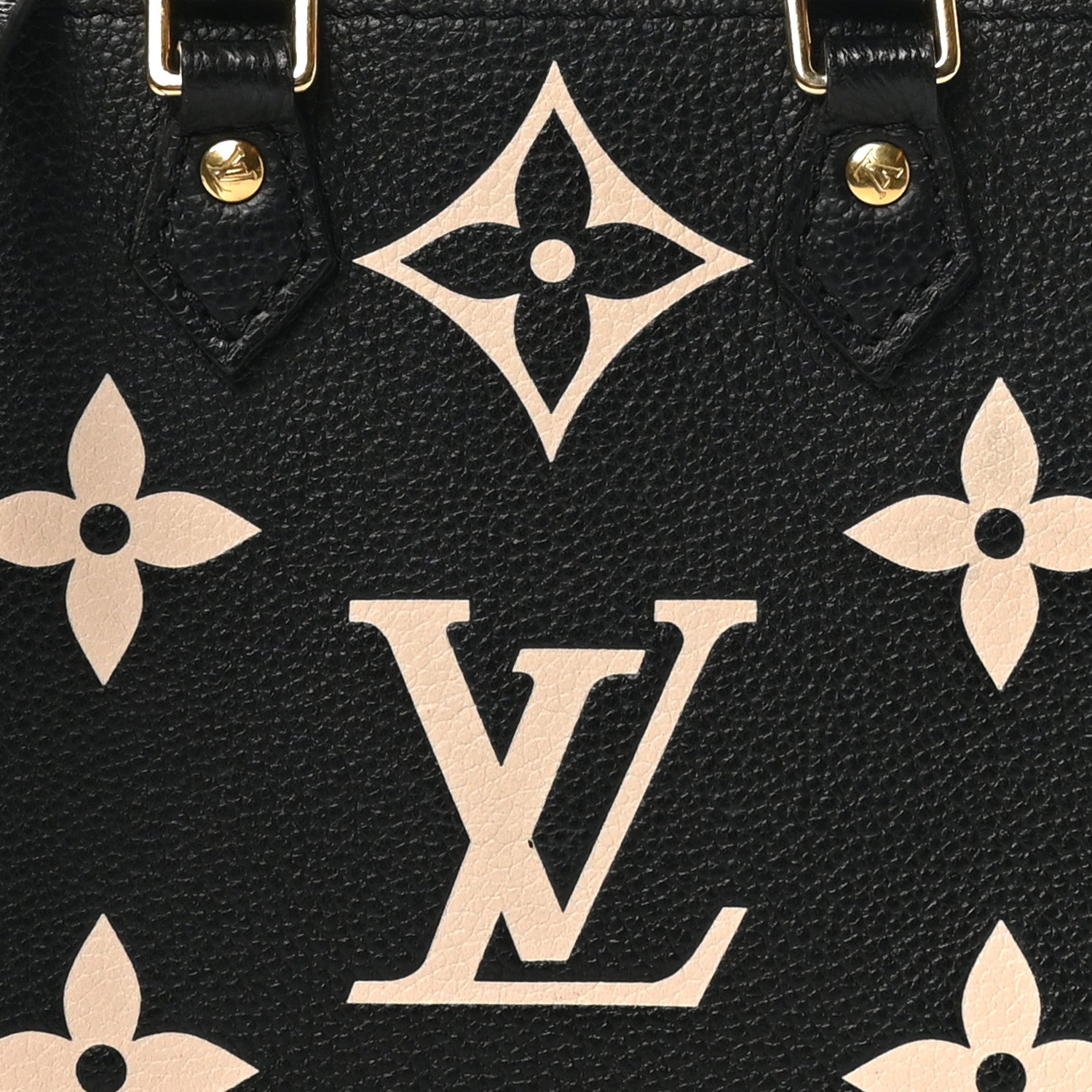 Louis Vuitton Empreinte Monogram Giant Petit Sac Plat Black Beige 7 of 10