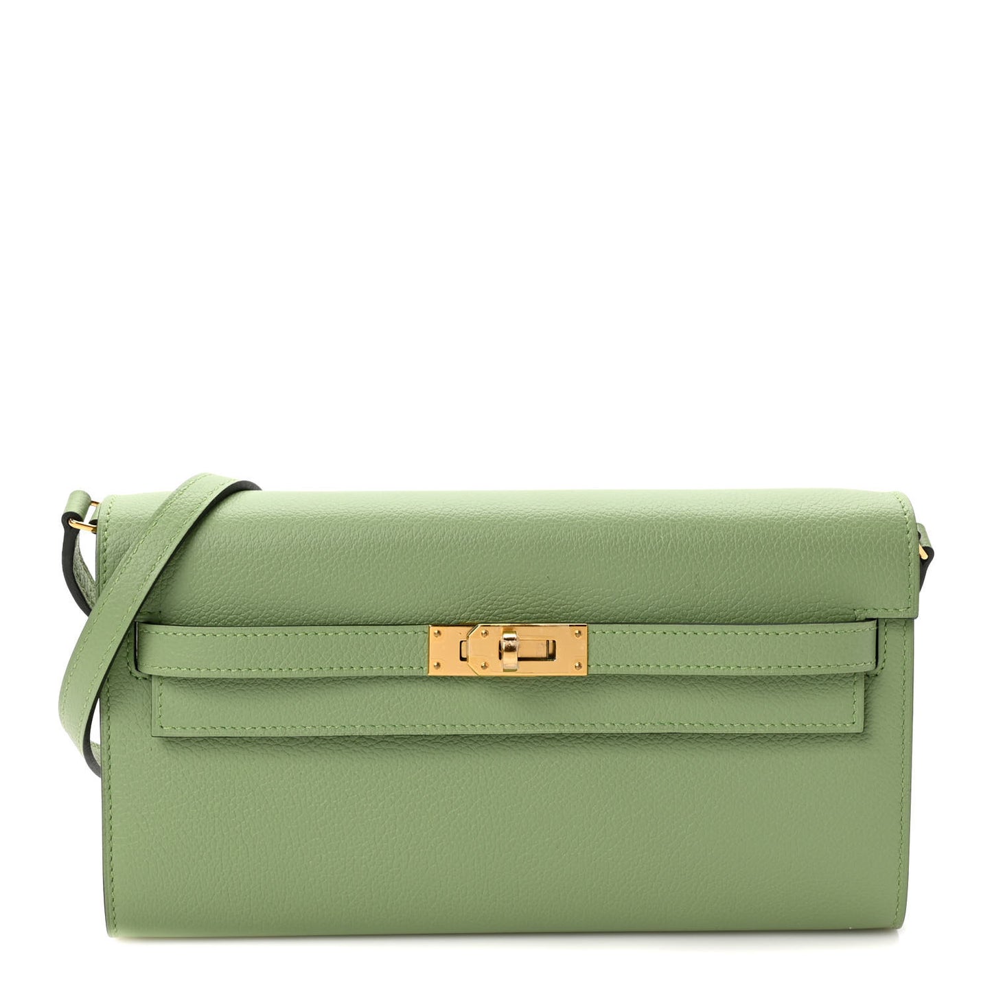 Evercolor Kelly Wallet To Go Vert Criquet