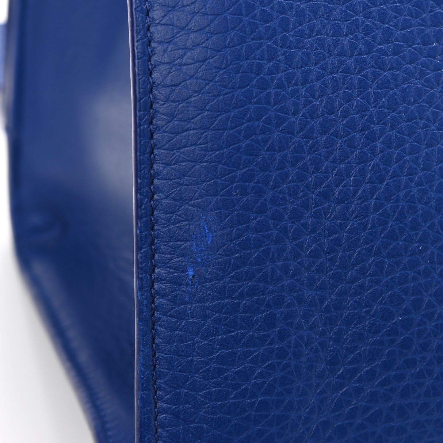 Calfskin Large Diorever Flap Blue