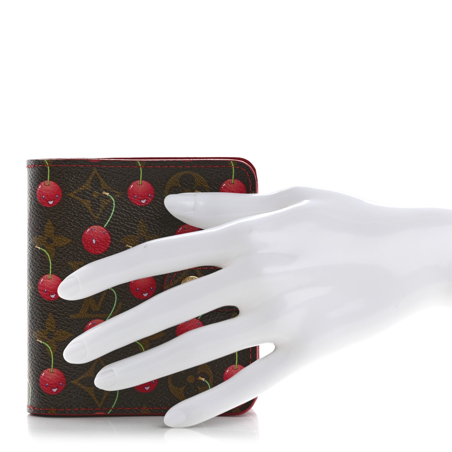 Monogram Cerises Compact Zipped Wallet