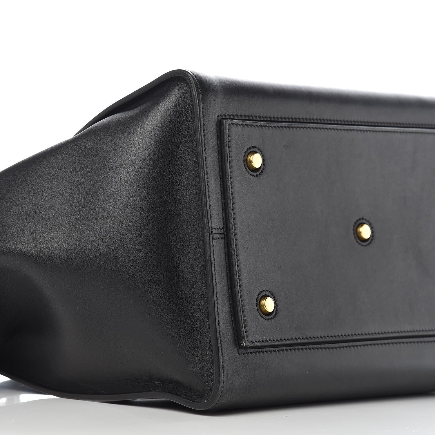 Celine Smooth Calfskin Large Bi-Color Tie Knot Tote Black Navy 5 of 20