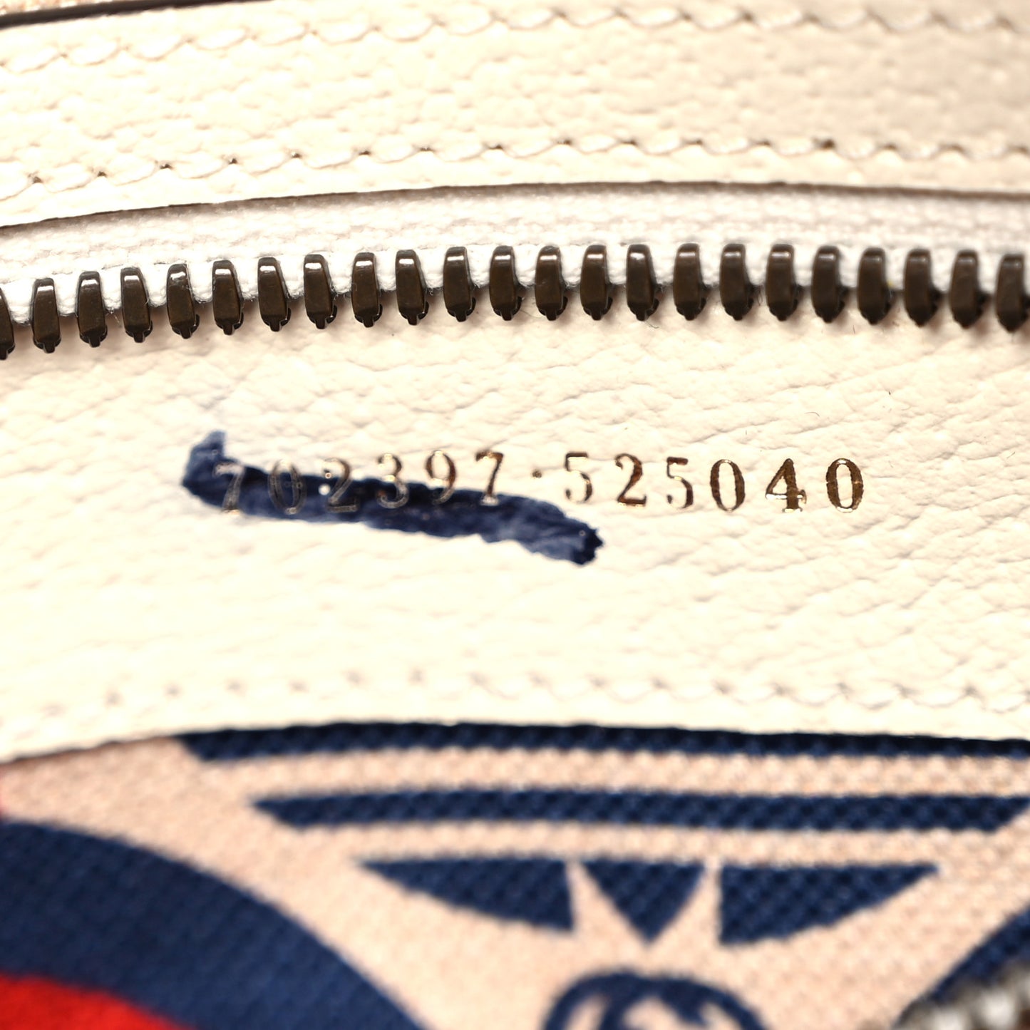 X ADIDAS Textured Dollar Calfskin Web Trefoil Logo Embossed Mini Bowling Bag Off White