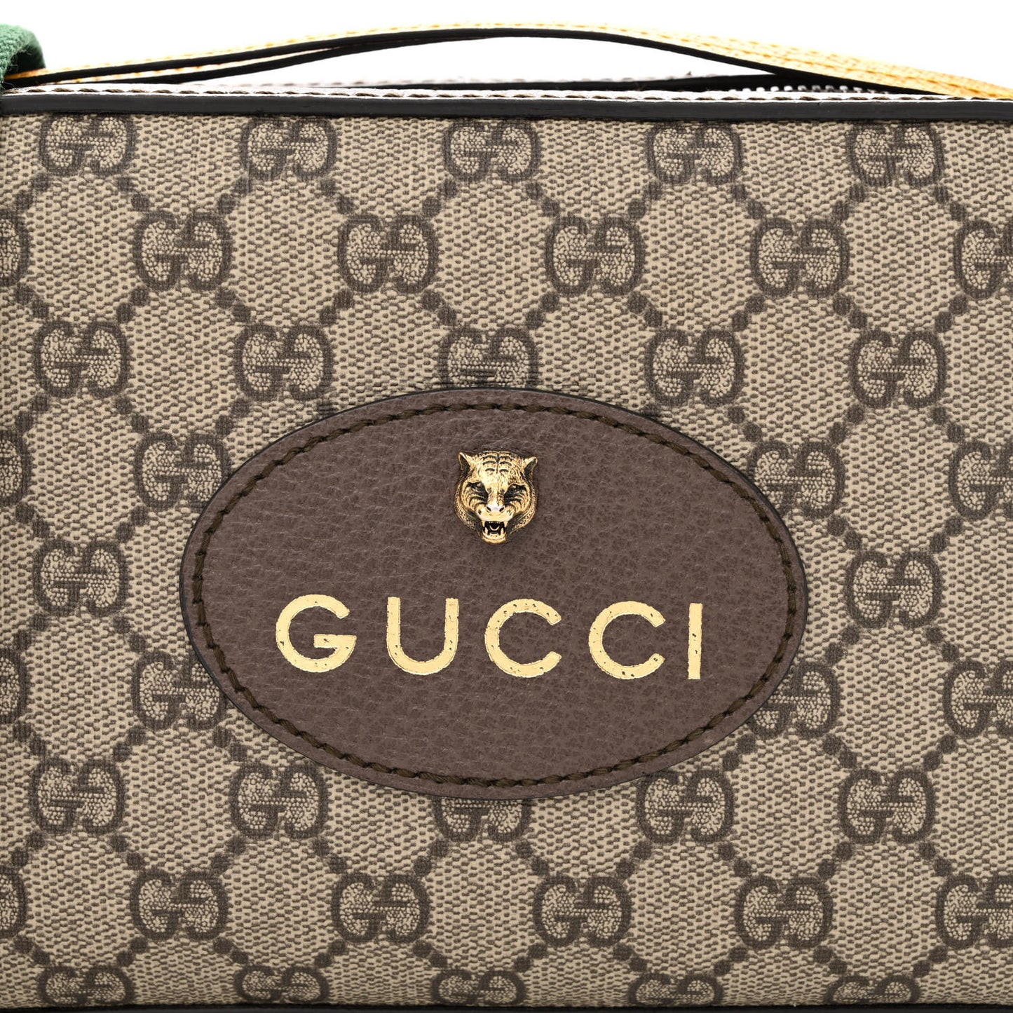GG Supreme Monogram Web Neo Vintage Shoulder Bag Beige New Acero Crop