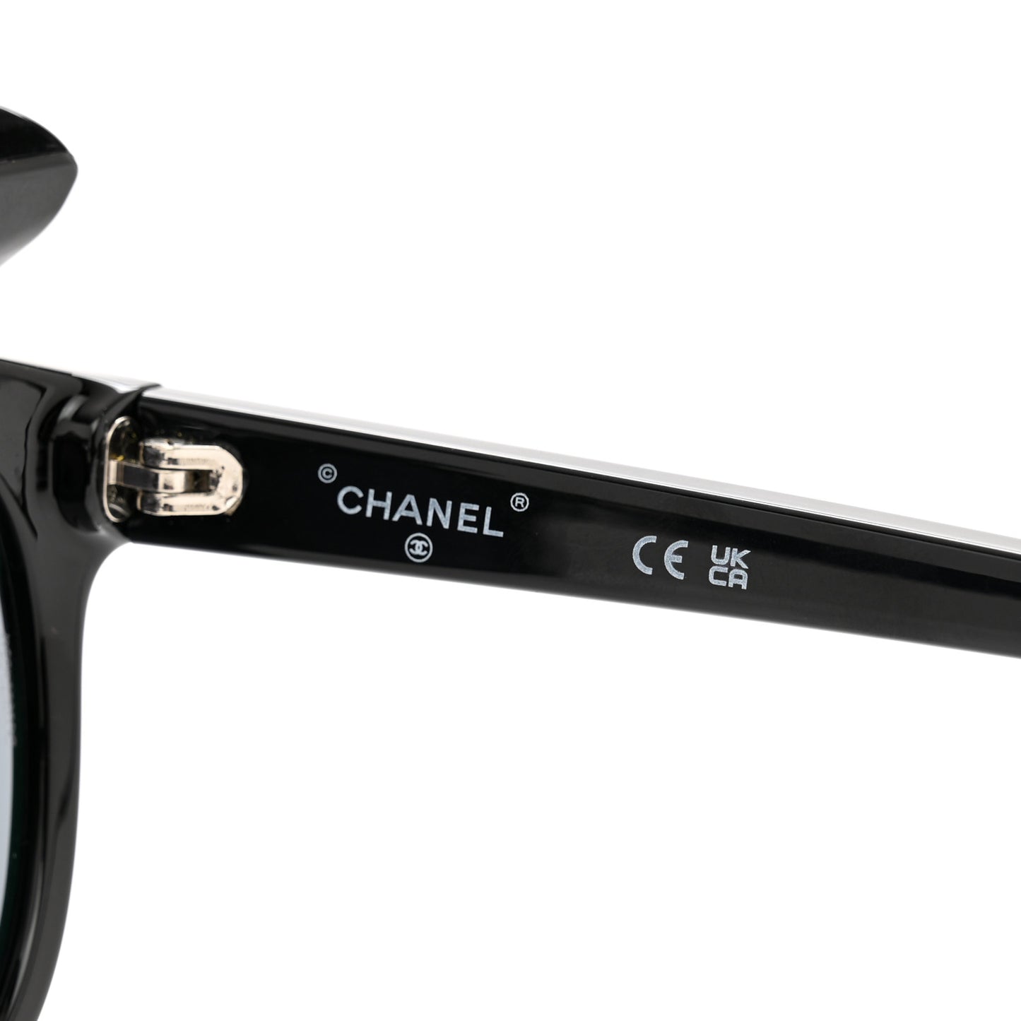 Nylon Crystal Square Sunglasses 71538 Black Grey