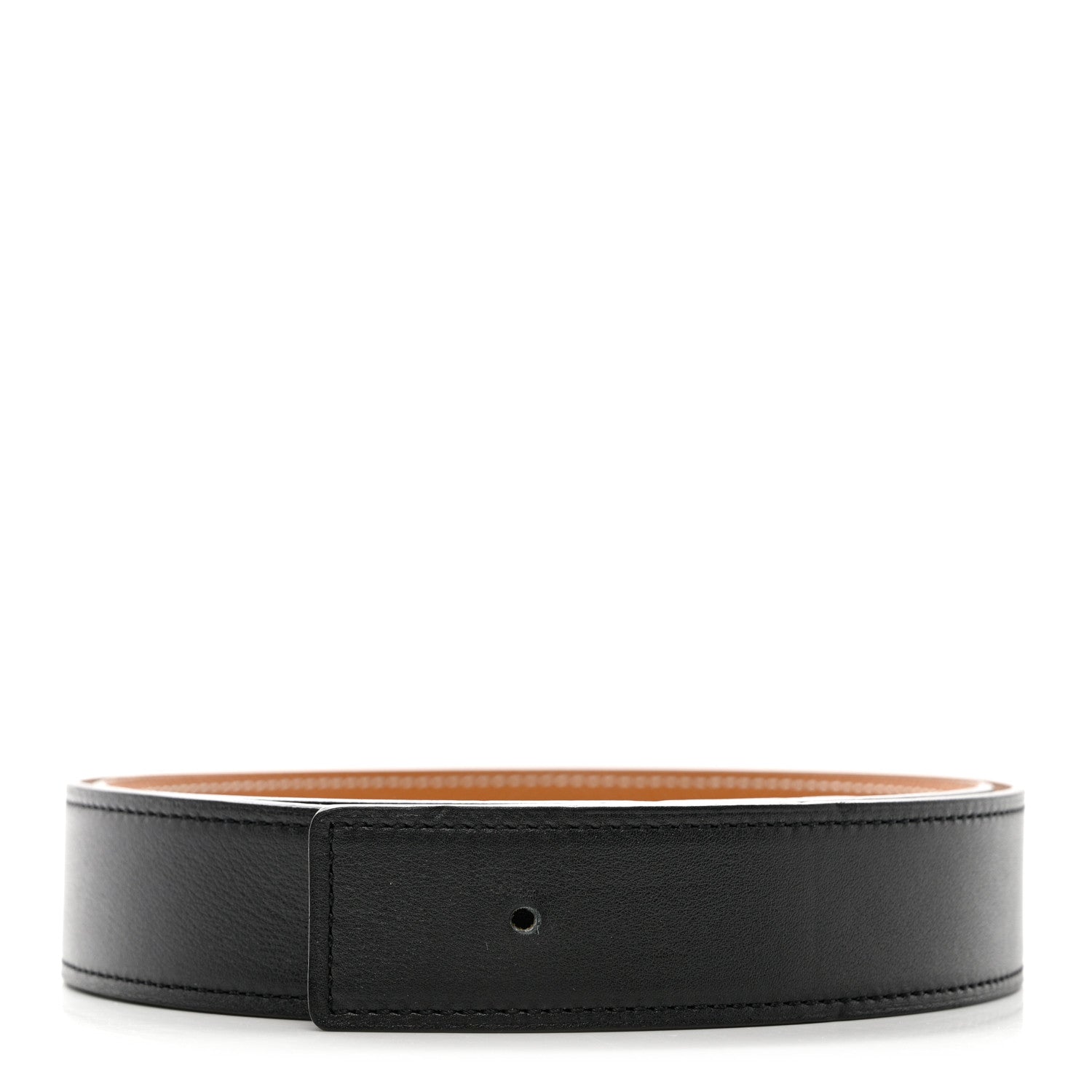 Hermes Swift Epsom 32mm Belt Strap 90 Black Gold 1 of 8